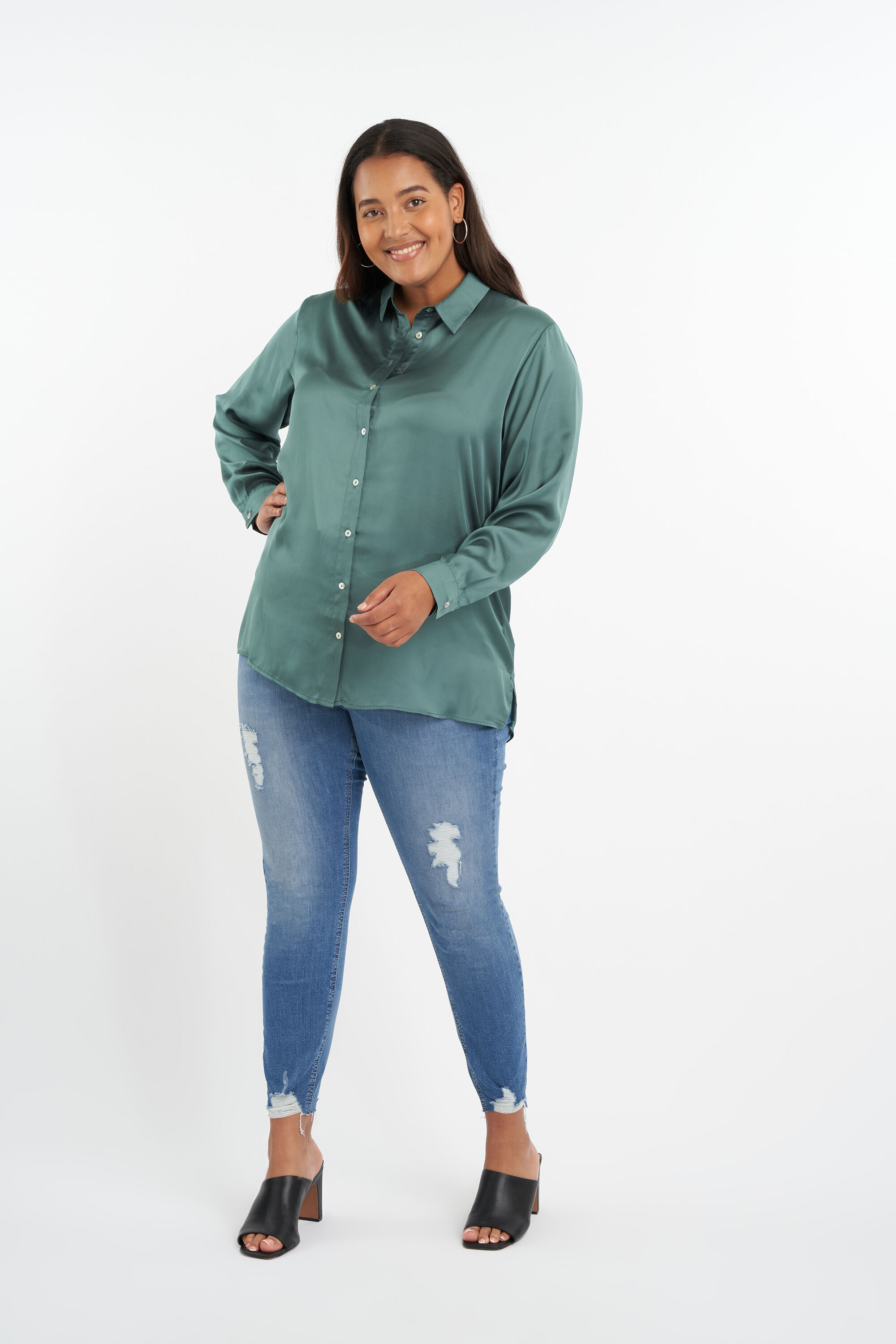 Satinbluse  image number 5