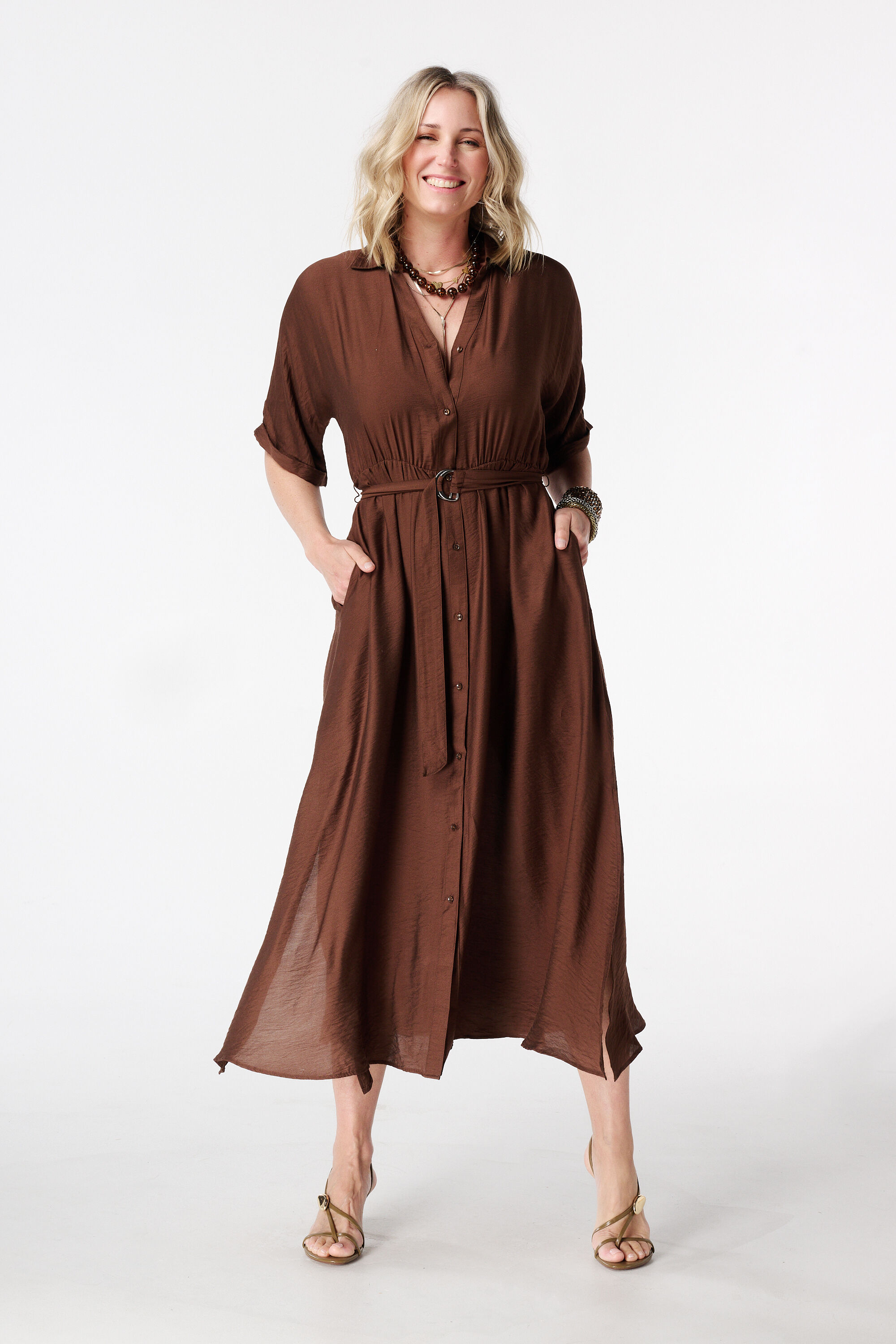 Maxikleid mit G&uuml;rtel image number 0