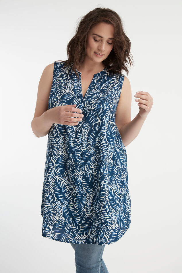 Ärmellose lange Bluse image number 0