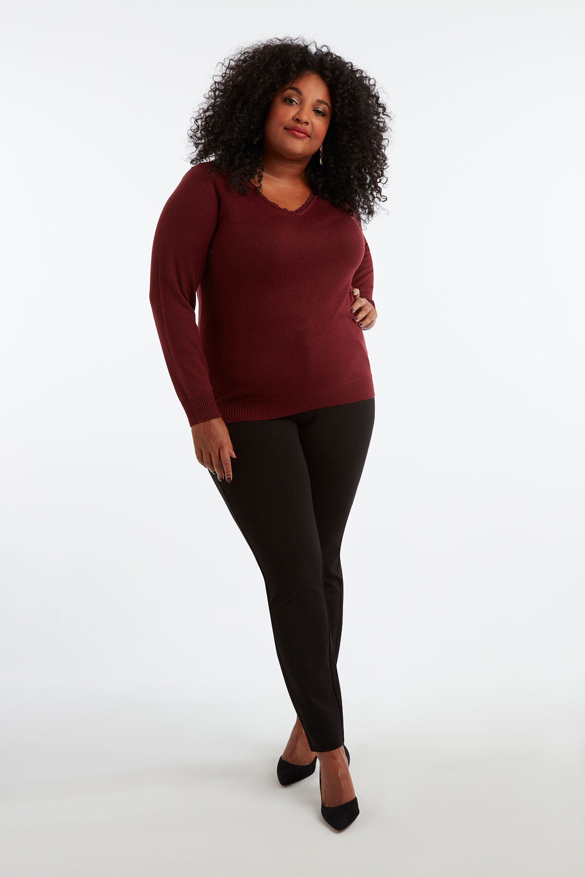 Sweatshirt mit Spitze image number 4