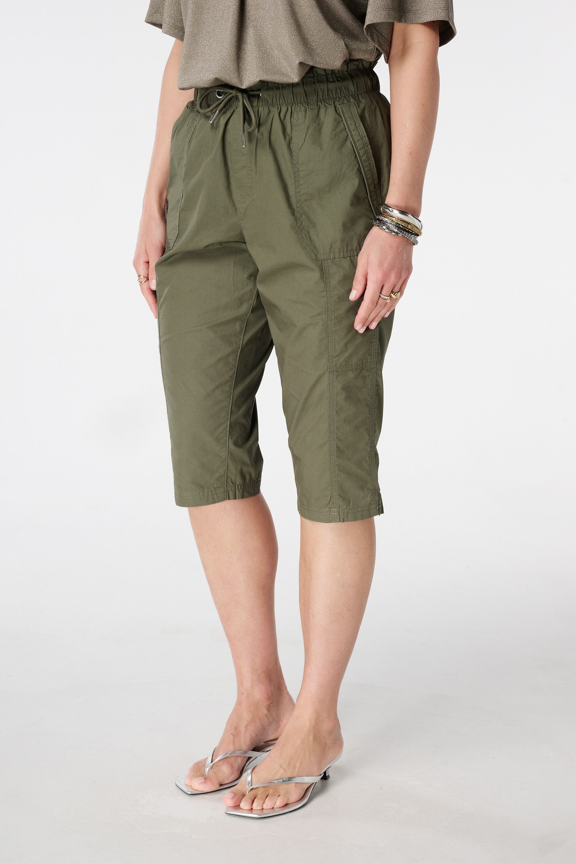 Caprihose mit elastischem Bund image number 5