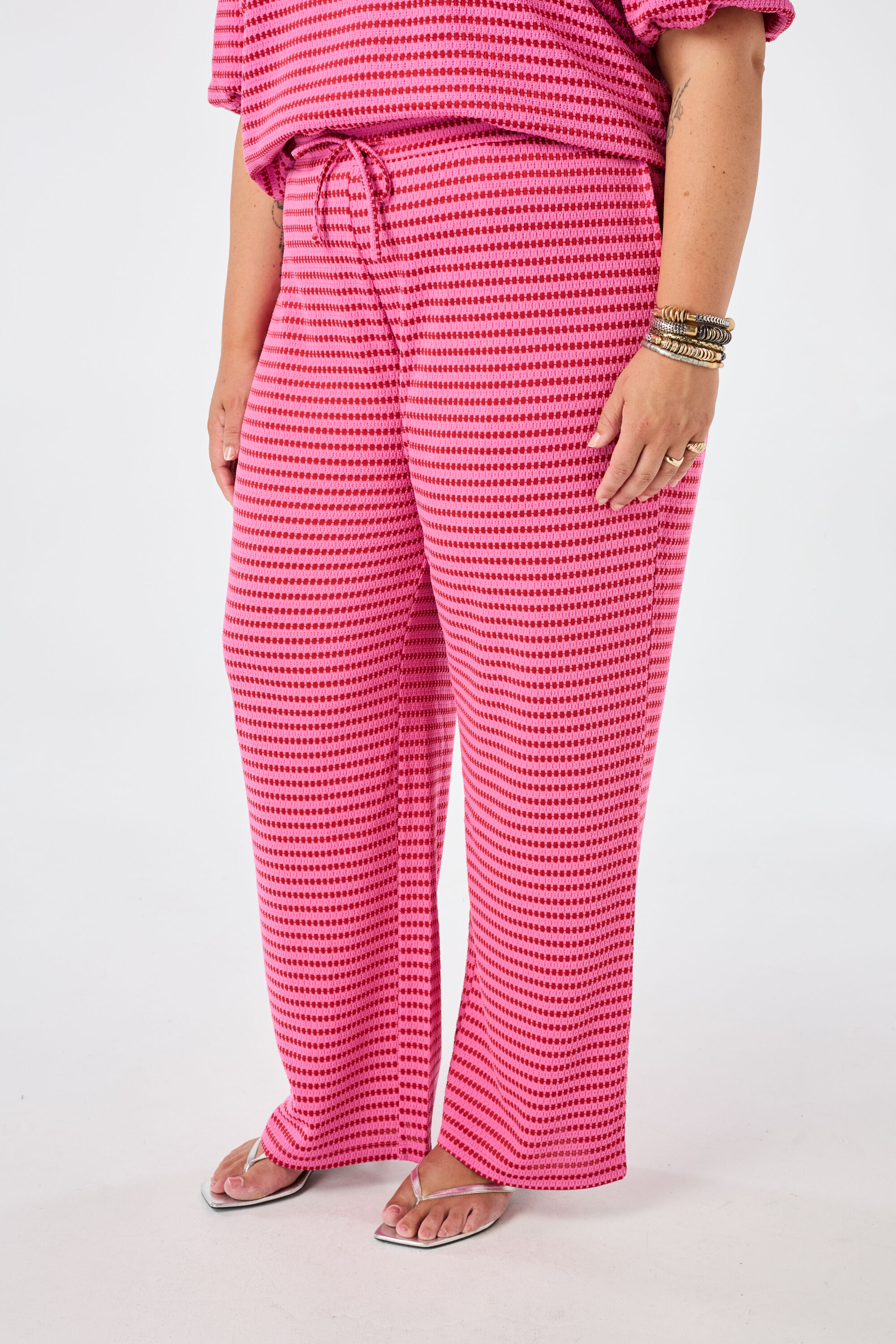 Wide Leg Hose mit elastischem Bund image number 5
