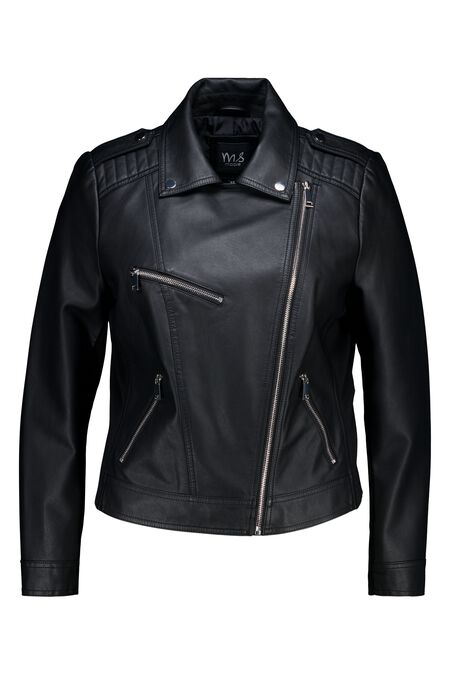 Biker-Jacke aus Kunstleder Biker-Jacke aus Kunstleder