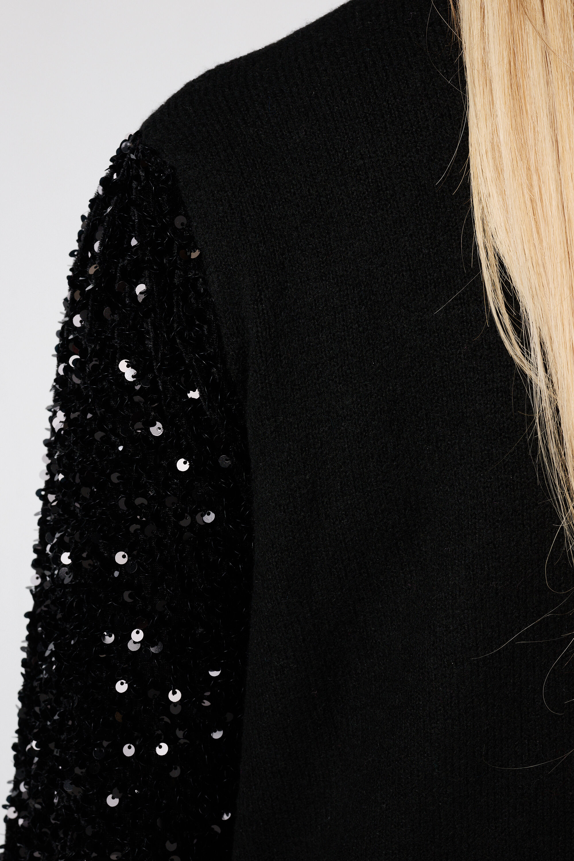 Strick-Tunika mit Pailletten&auml;rmeln image number 6