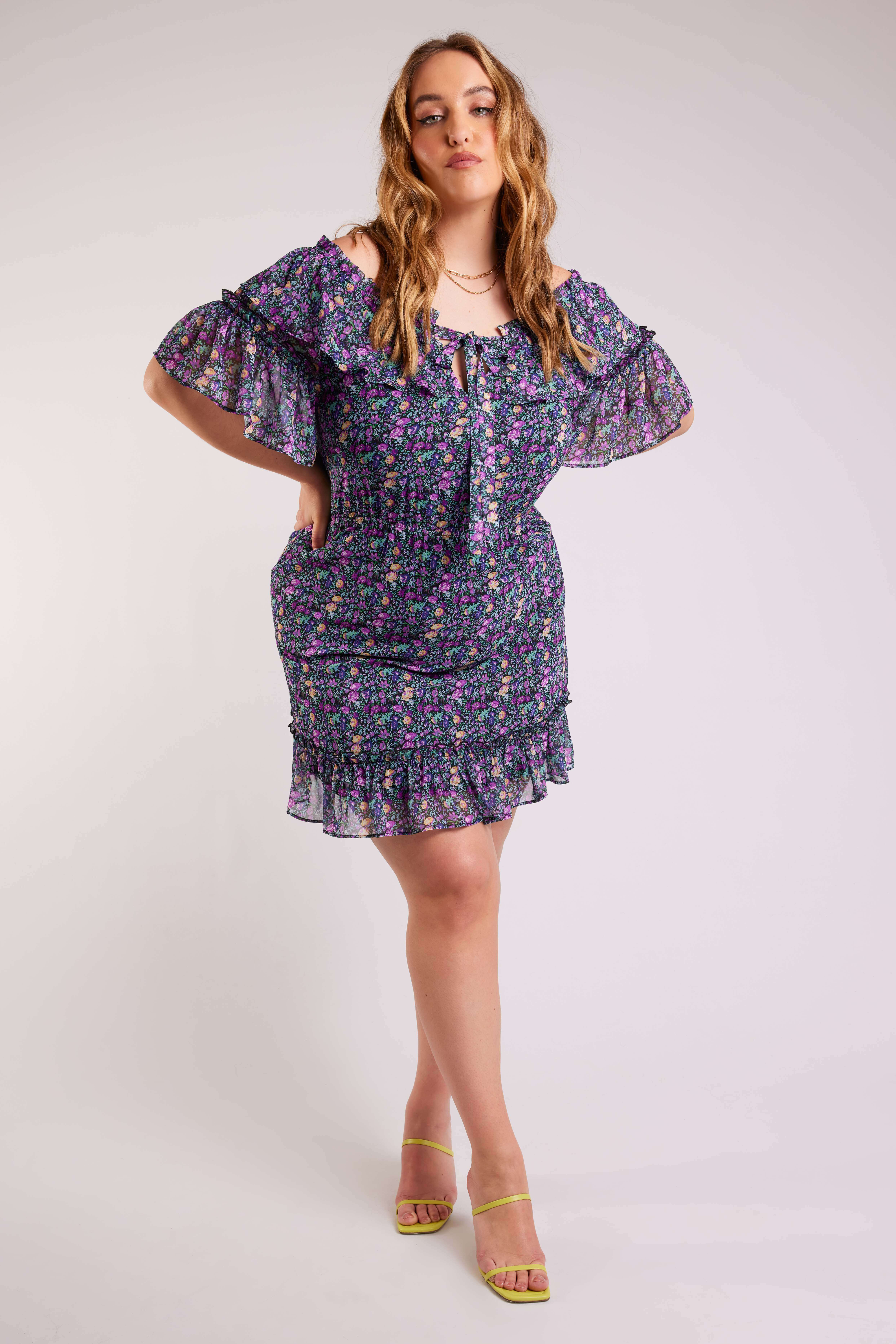 Schulterfreies Kleid image number 5