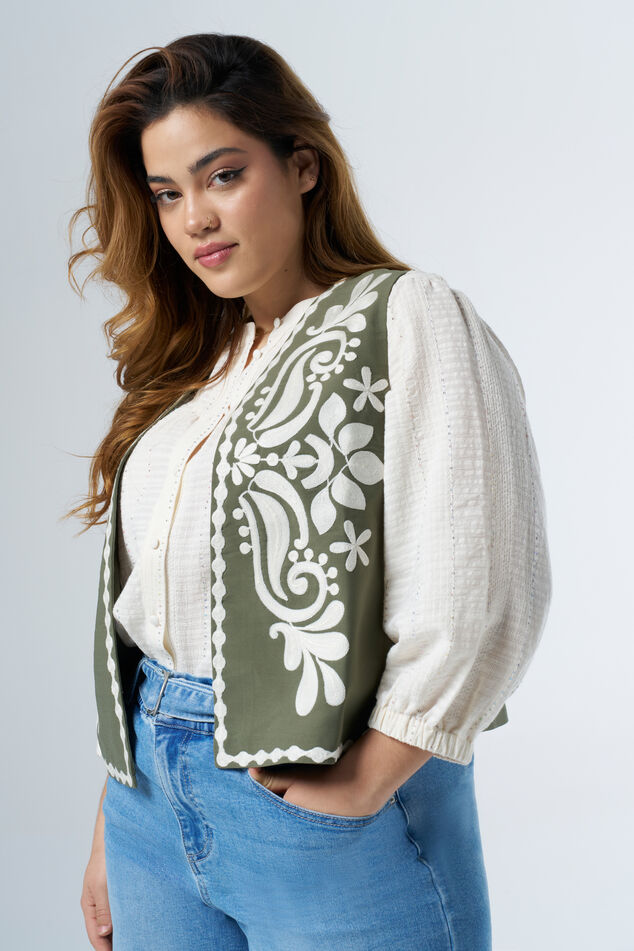 Bestickte Weste  image number 0