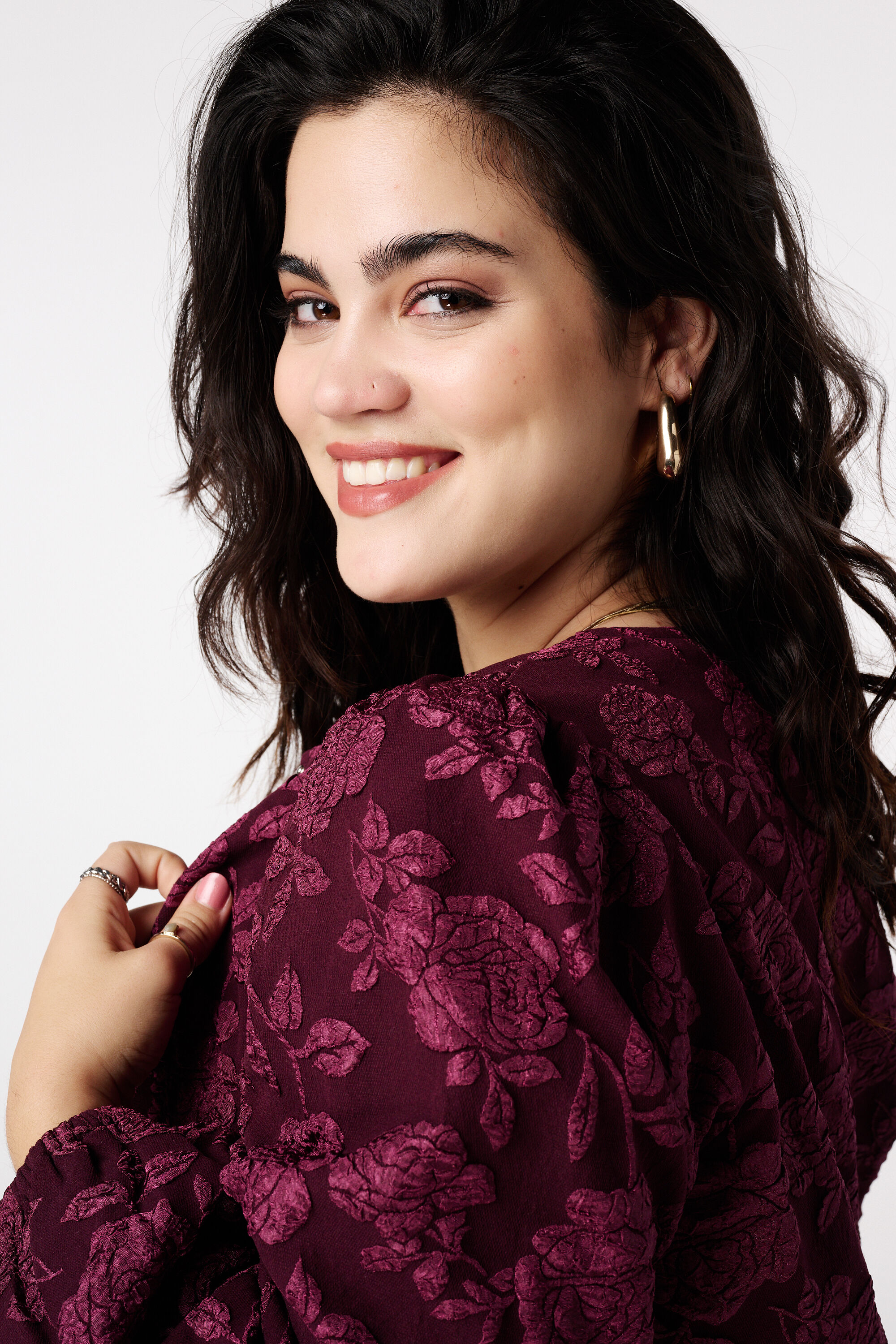 Jacquard-Bomberjacke mit Blumenmuster image number 4