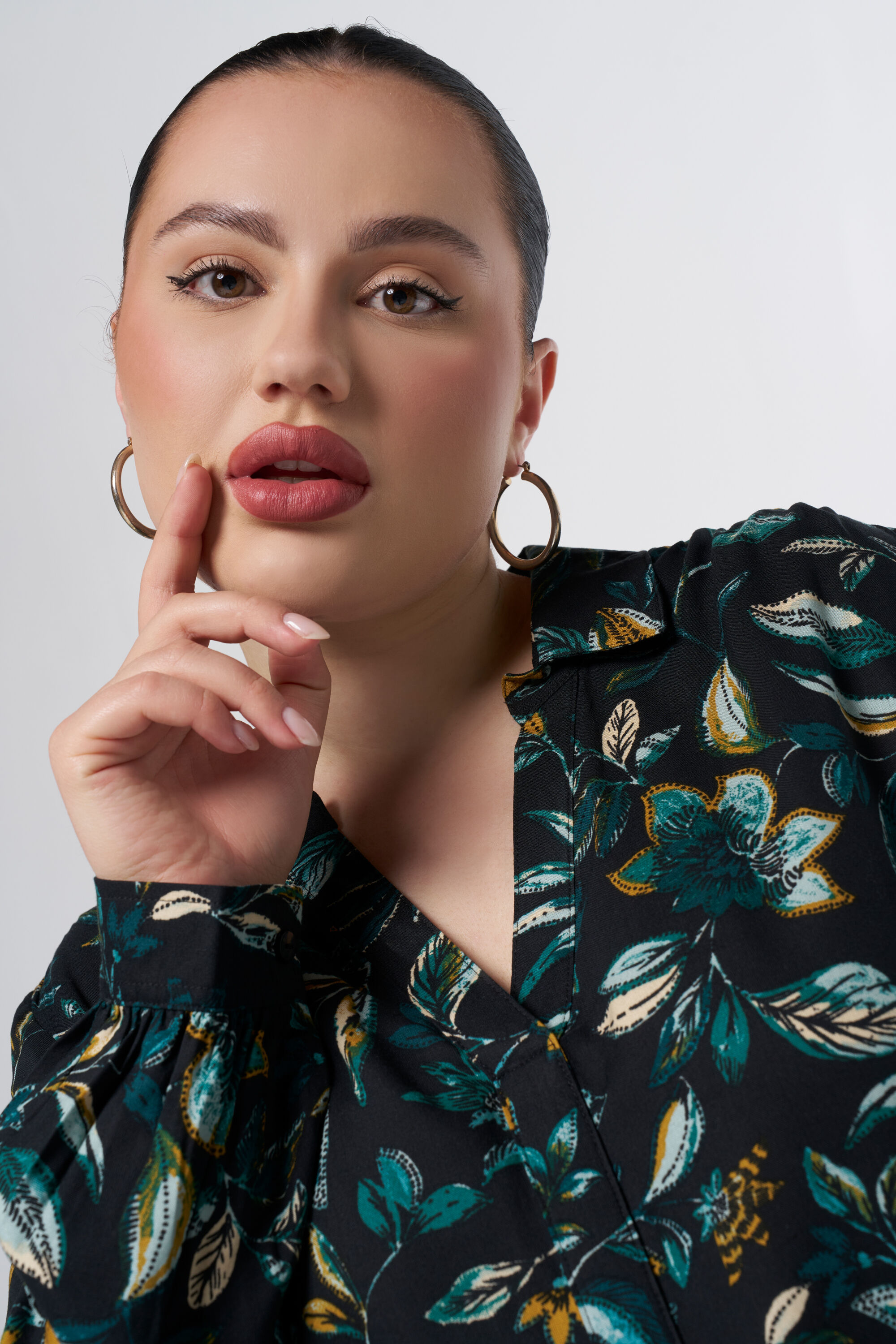 Bluse mit Print  image number 4