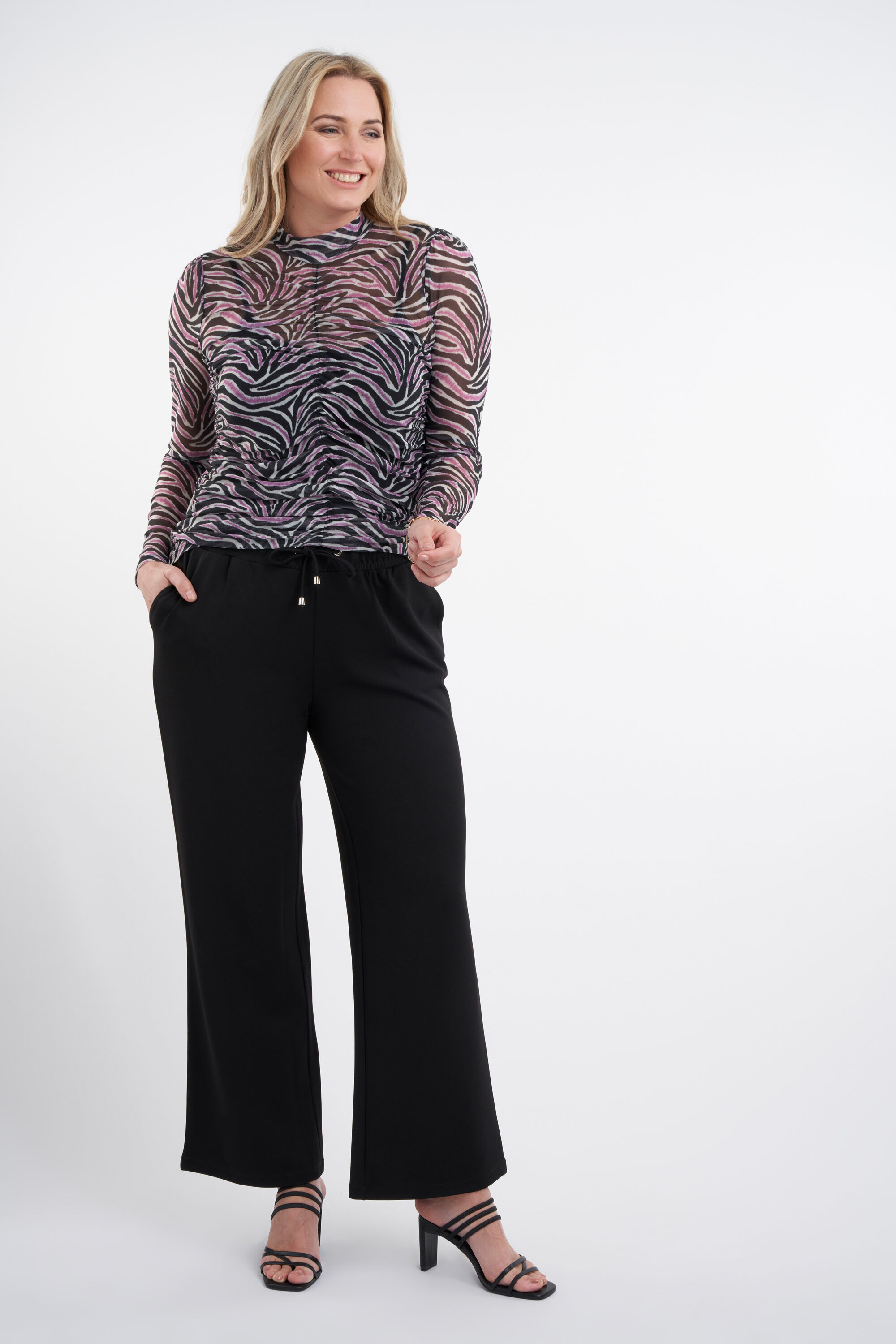 Mesh-Top mit Print  image number 5