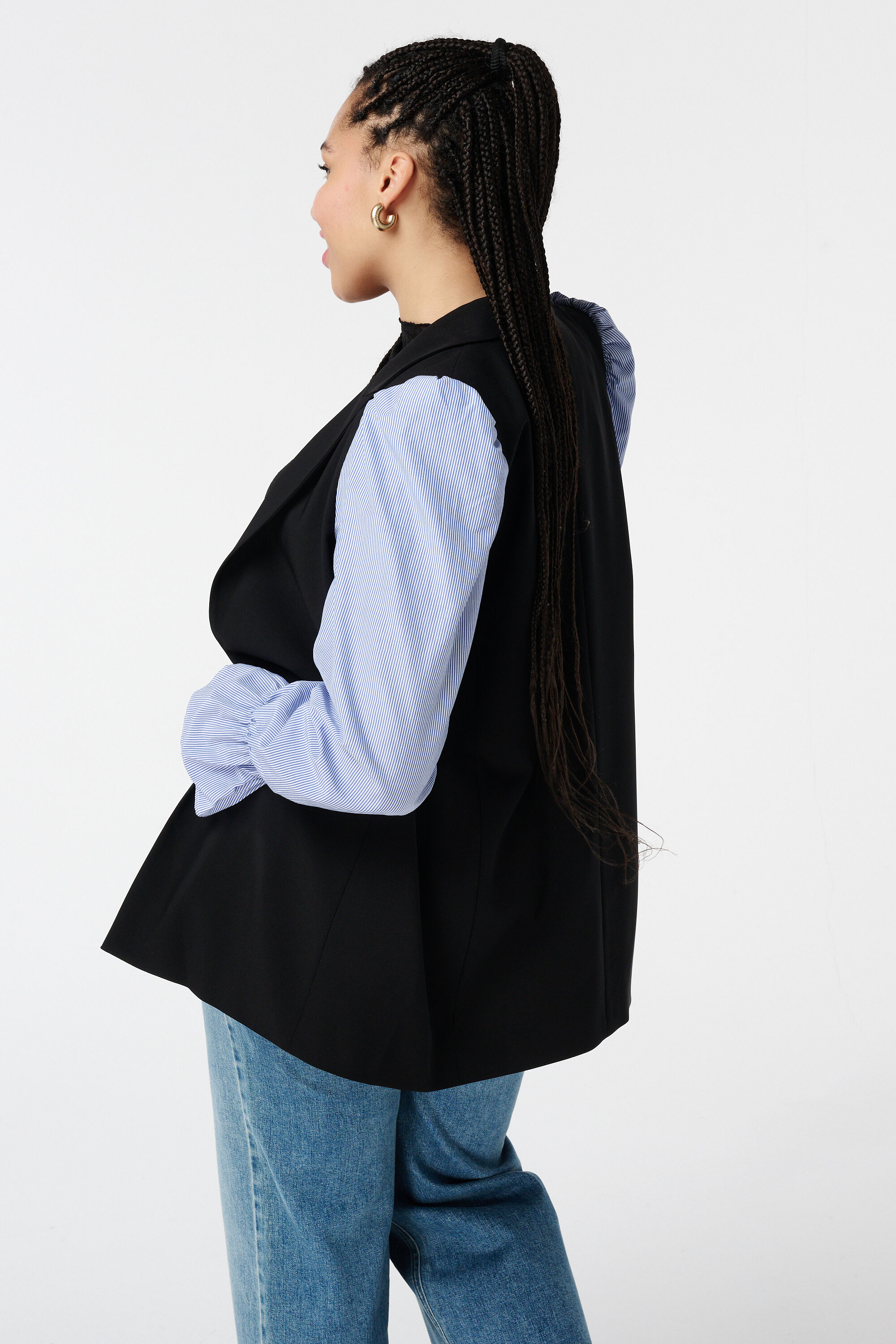 Blazer mit gestreiften &Auml;rmeln image number 3