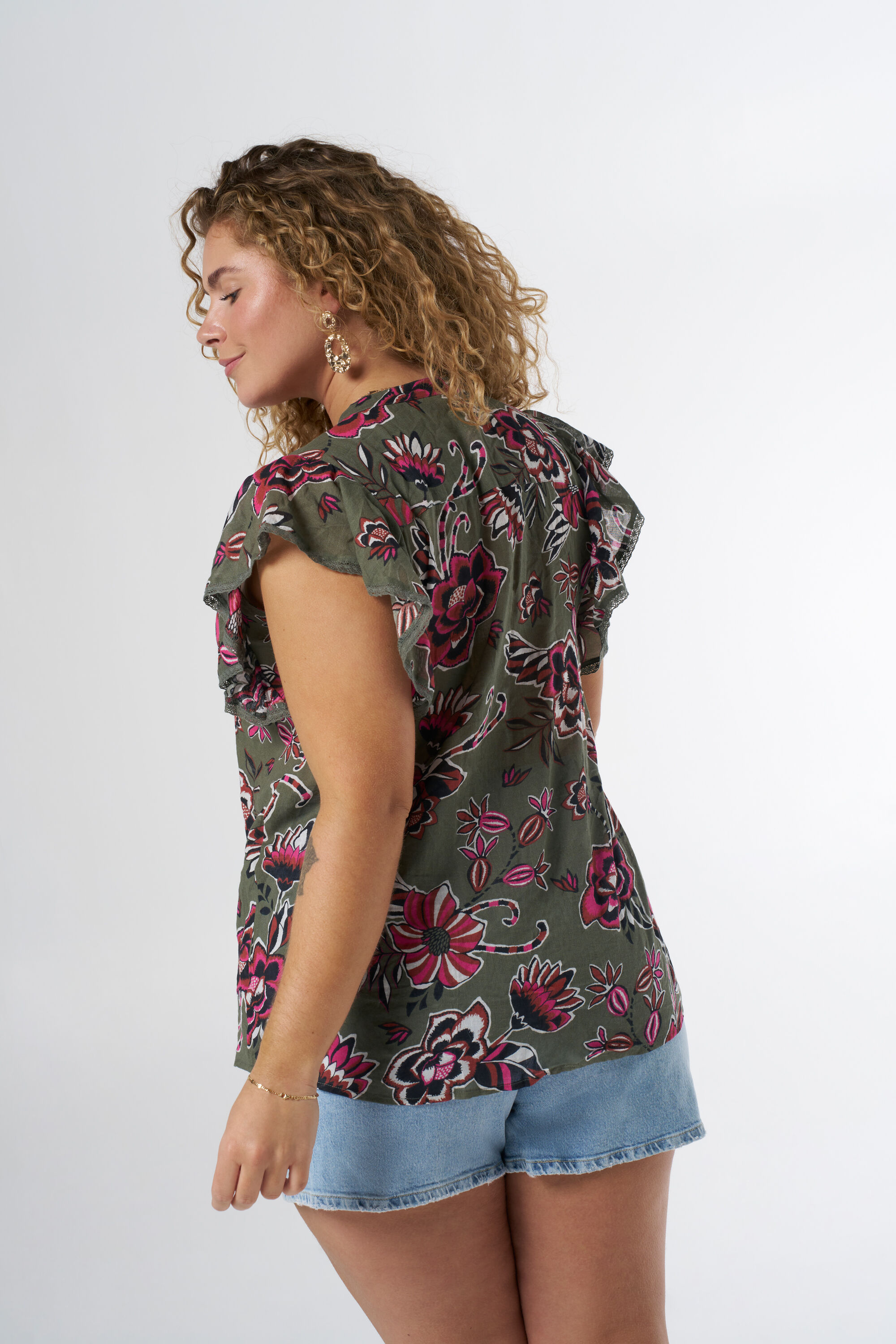 Bluse mit Blumen-Print  image number 3