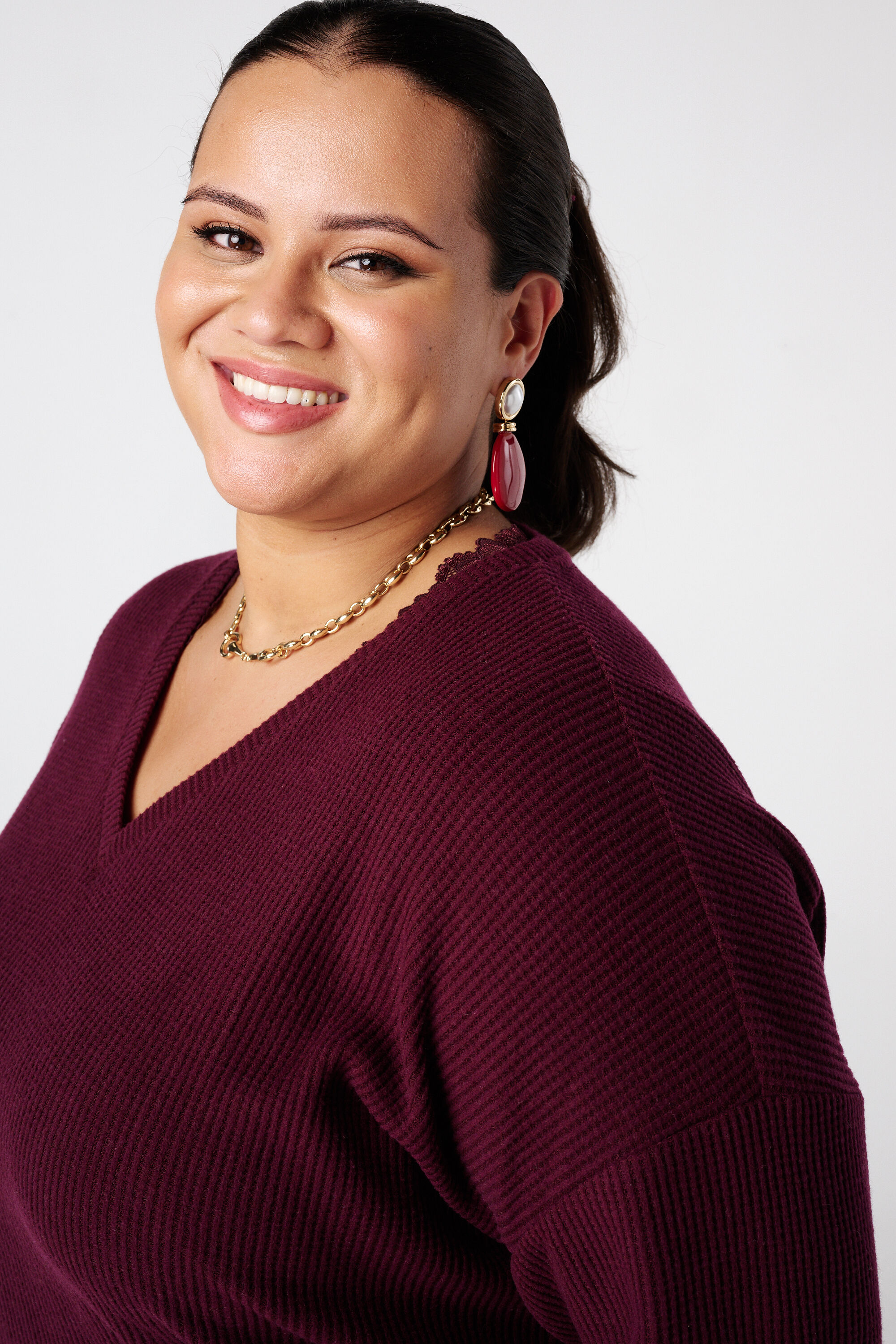 Fein gestrickter Pullover image number 4