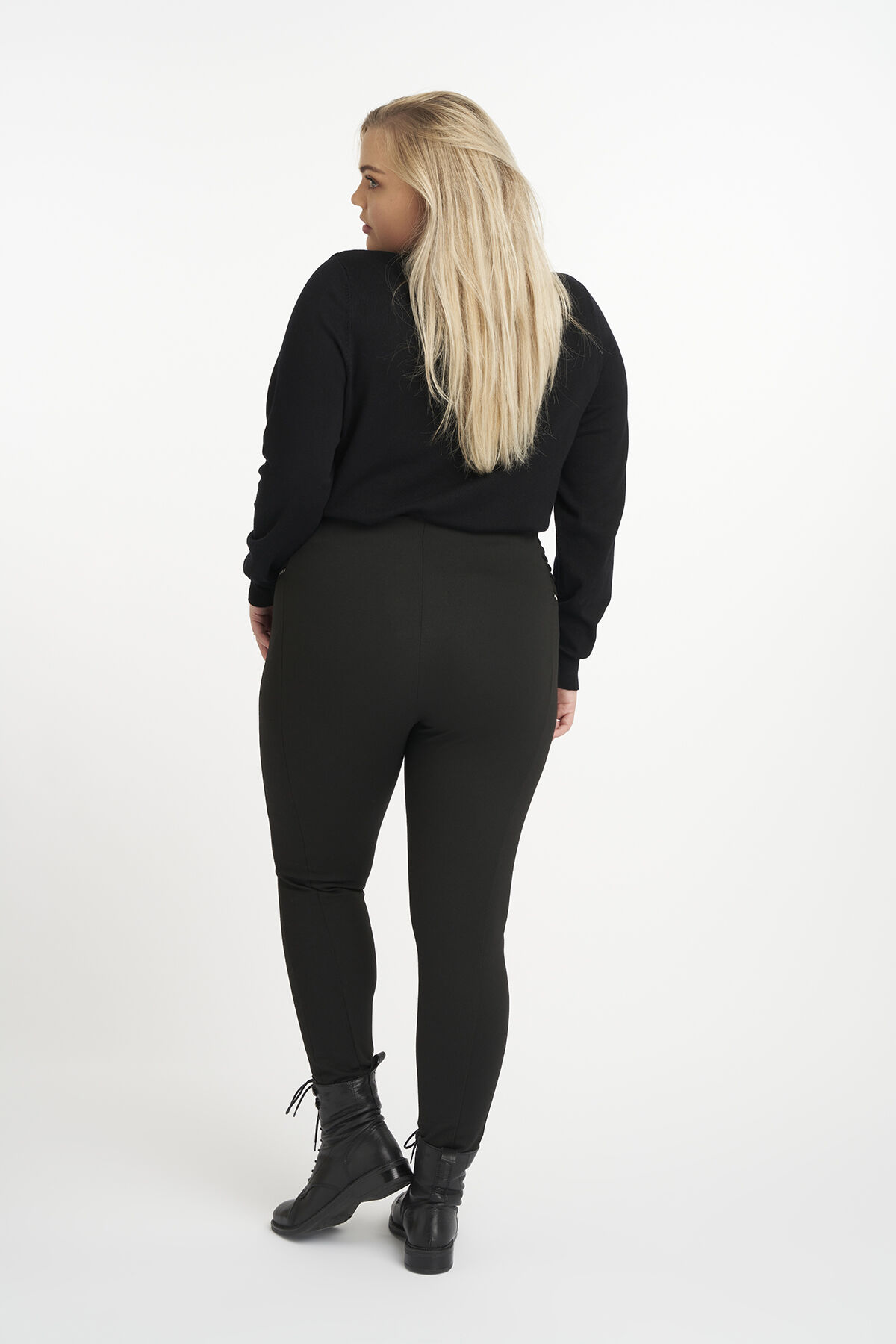 Treggings mit Rei&szlig;verschluss-Imitation image number 3