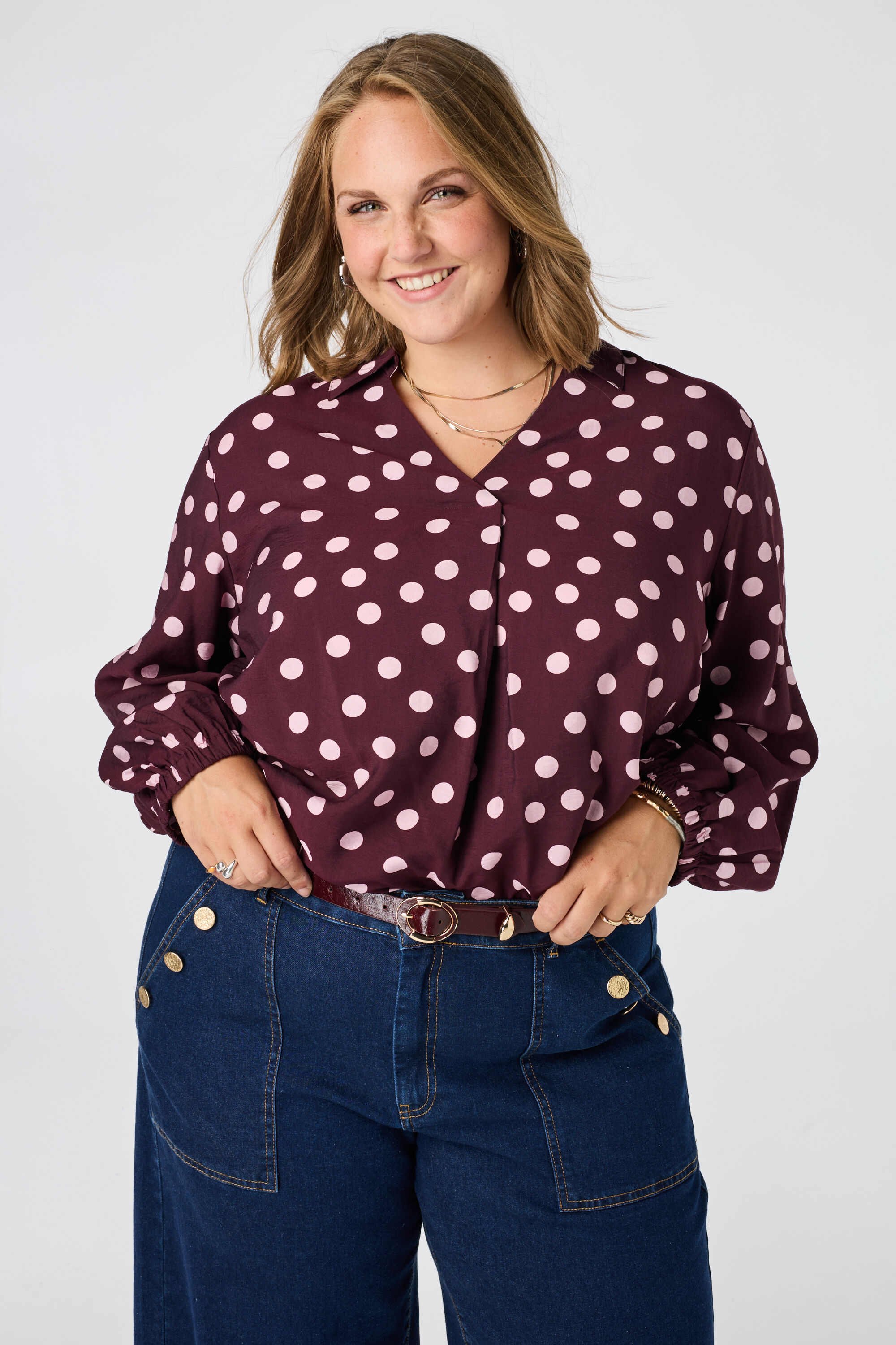 Bluse mit Punkten image number 0
