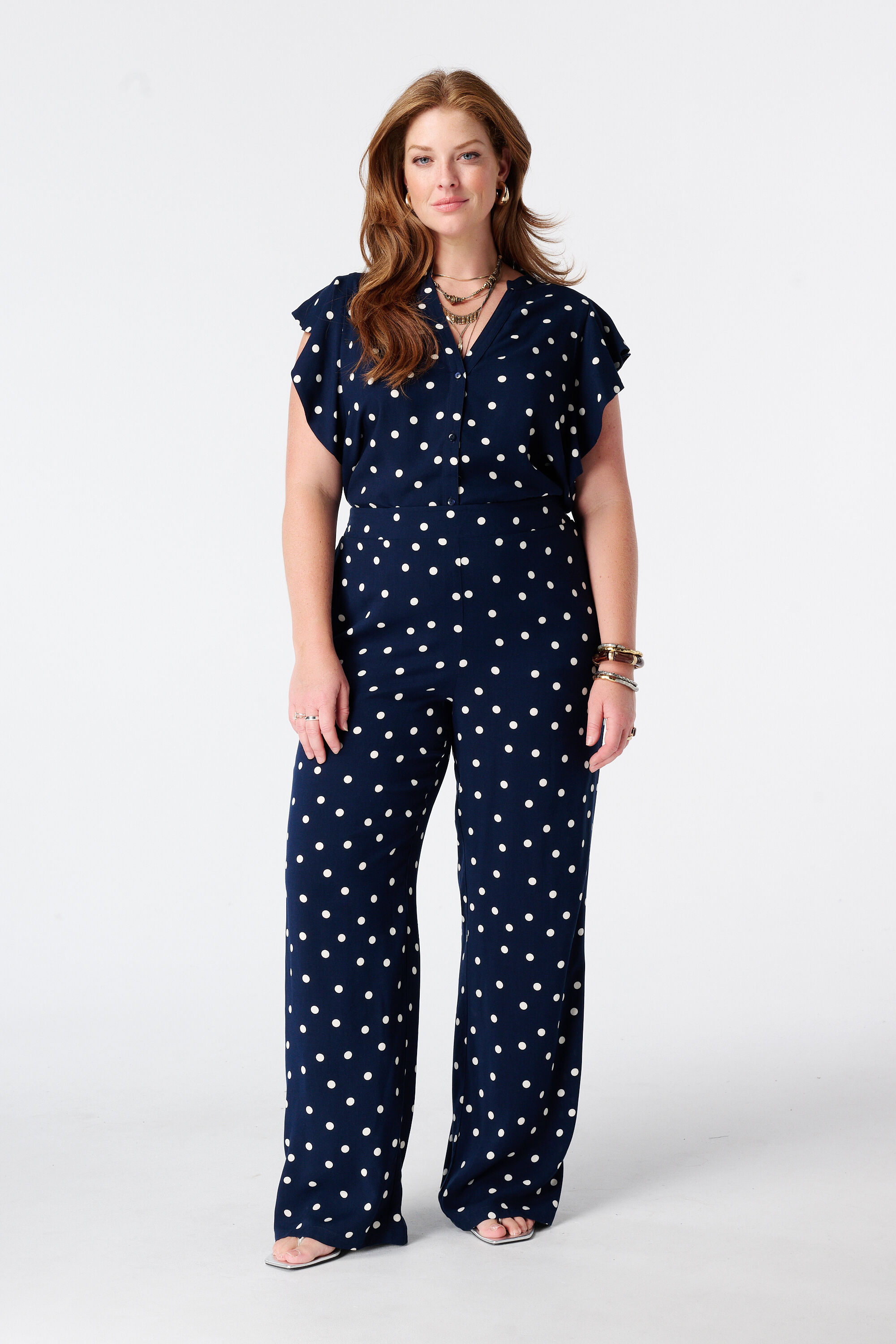 Bluse mit Polka Dot Muster image number 5