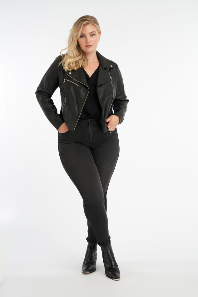 Biker-Jacke aus Kunstleder image number 6