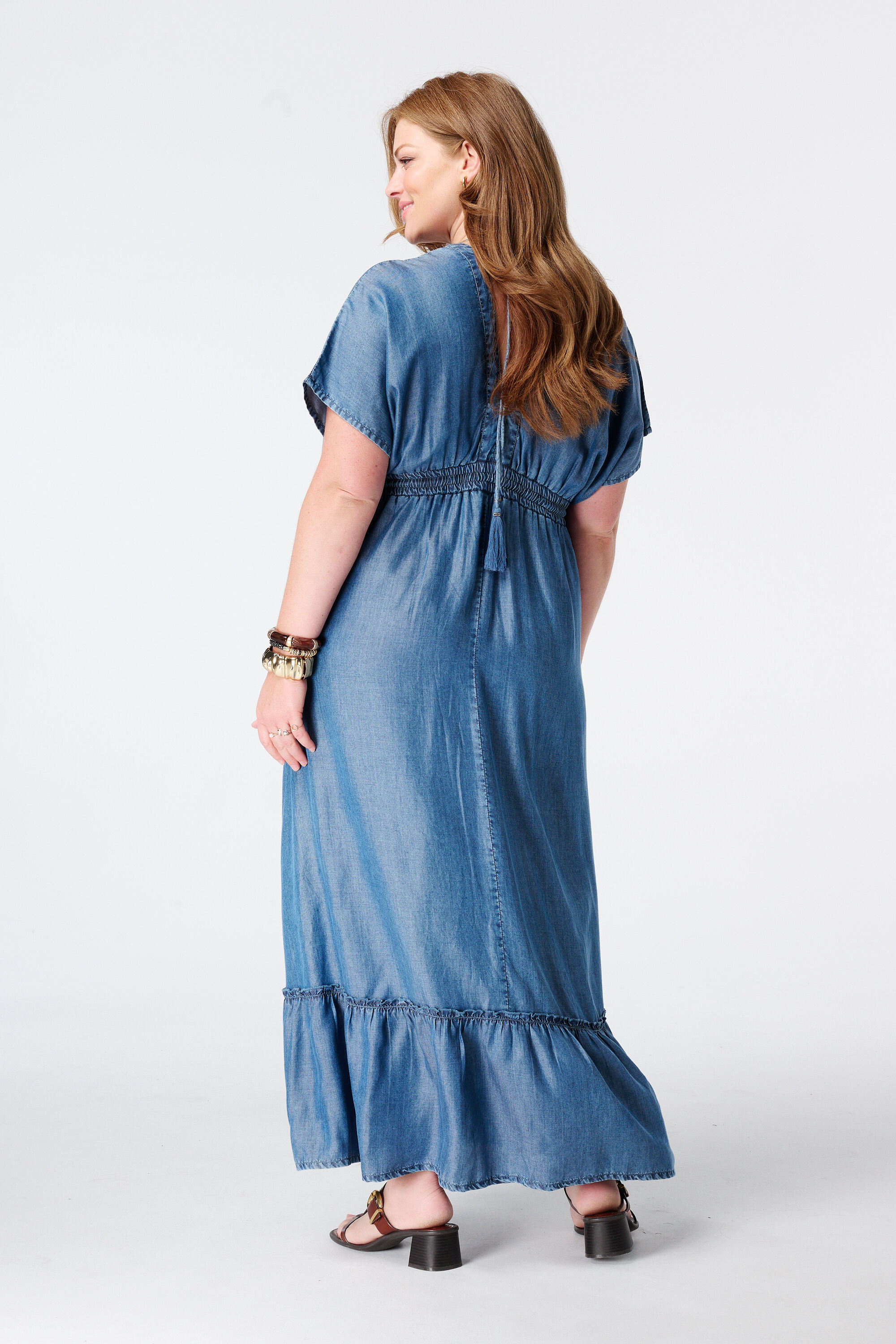 Maxikleid im Denim-Look image number 3