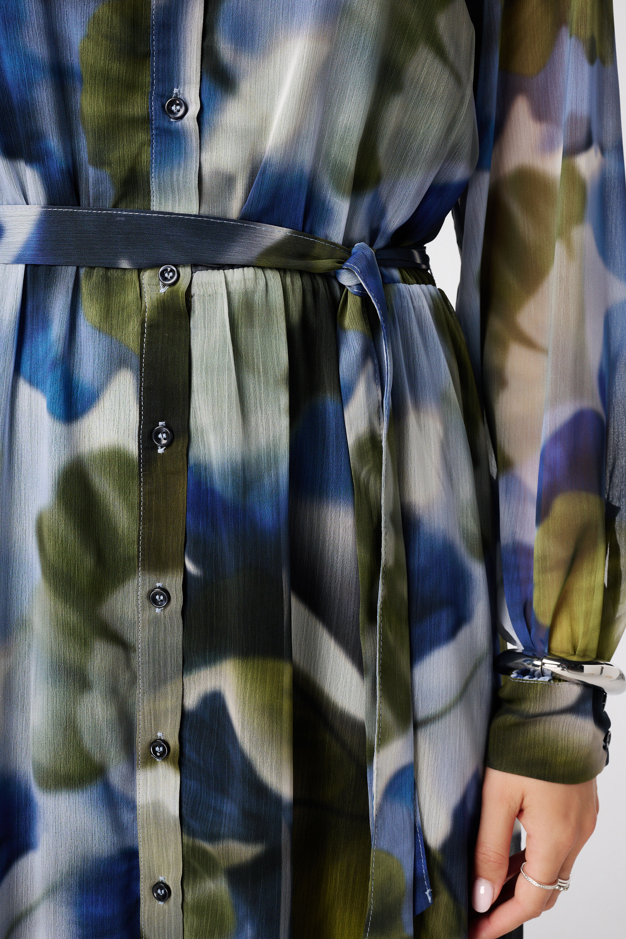 Langes Kleid mit Print image number 6