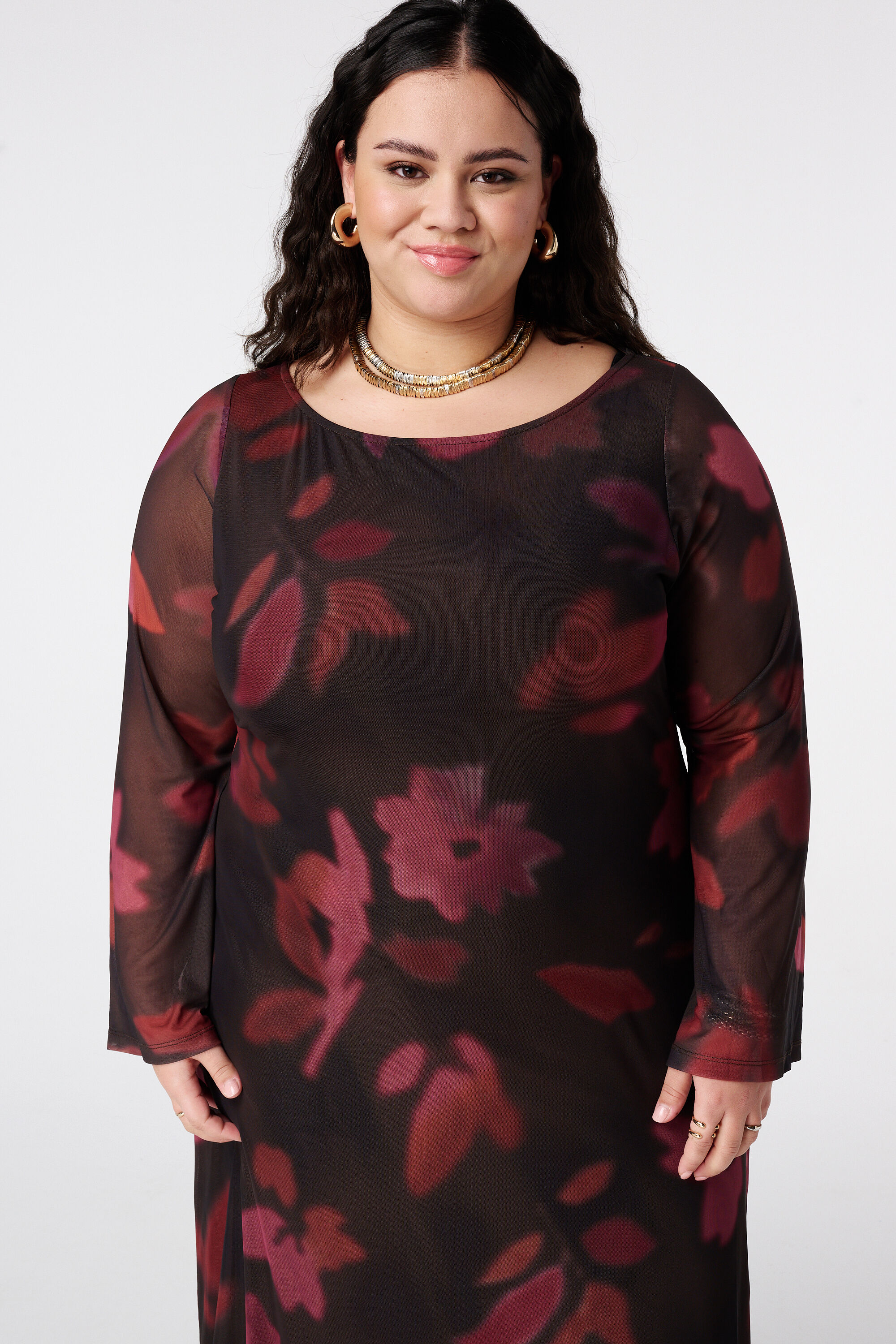 Maxikleid aus Mesh image number 5