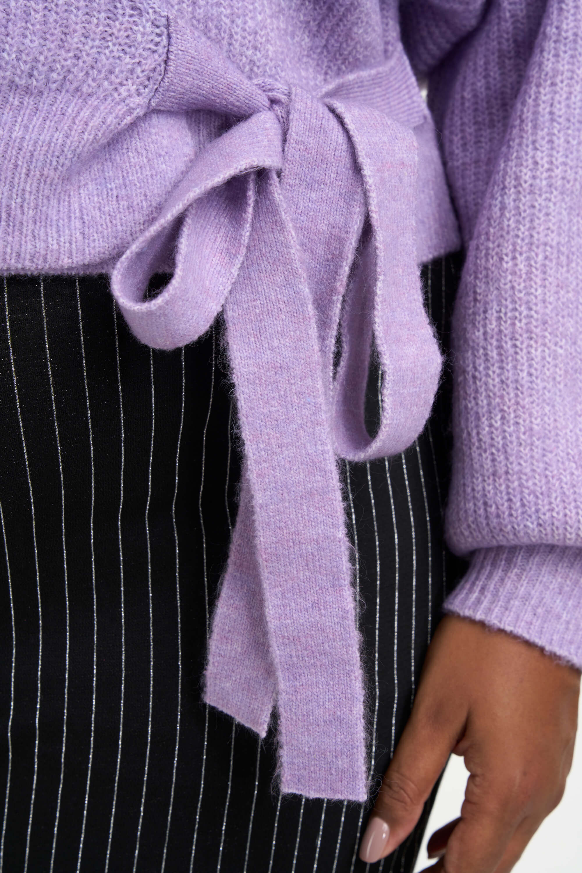 Gestrickter Wickel-Cardigan  image number 5