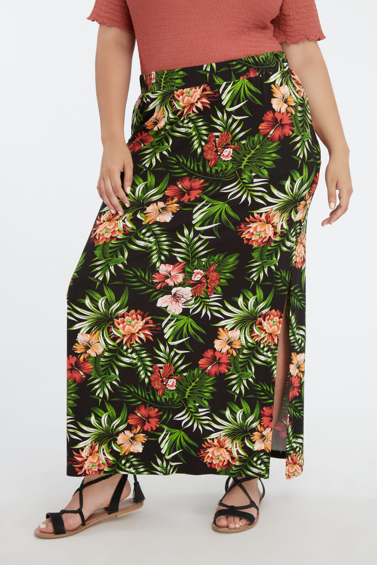 Langer Rock mit Schlitz image number 3