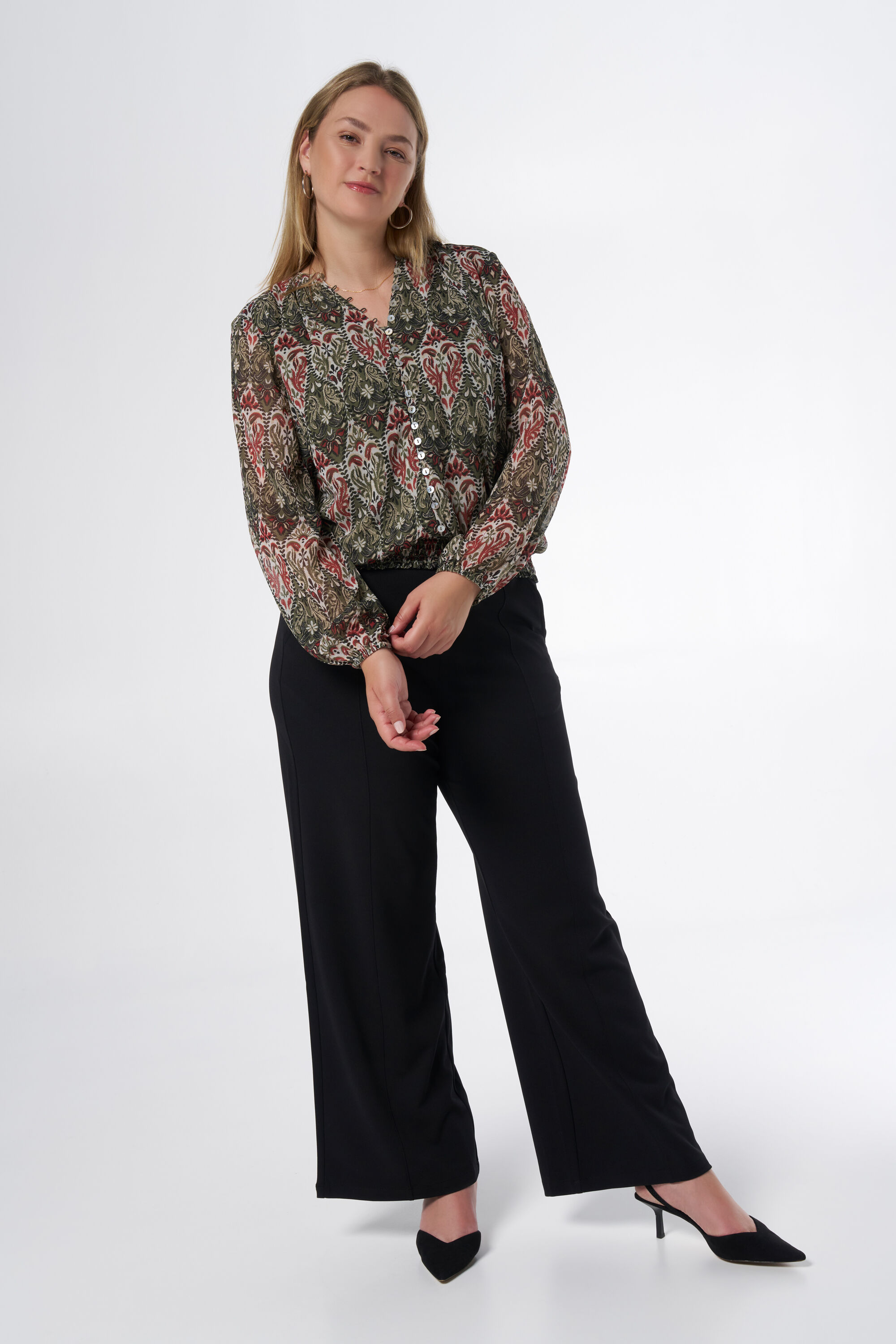 Bluse mit Print image number 5