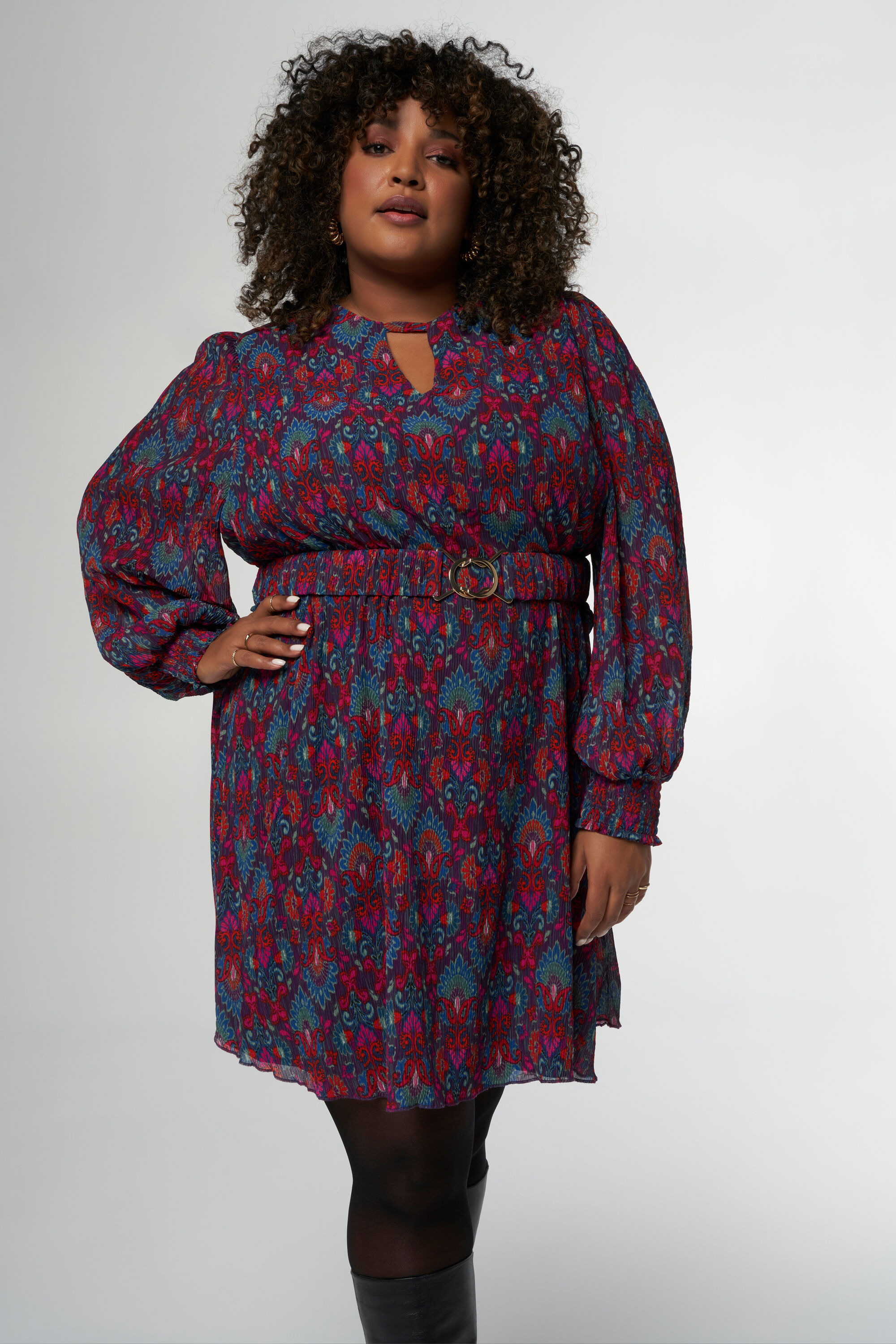 Kleid mit Paisley-Print image number 5
