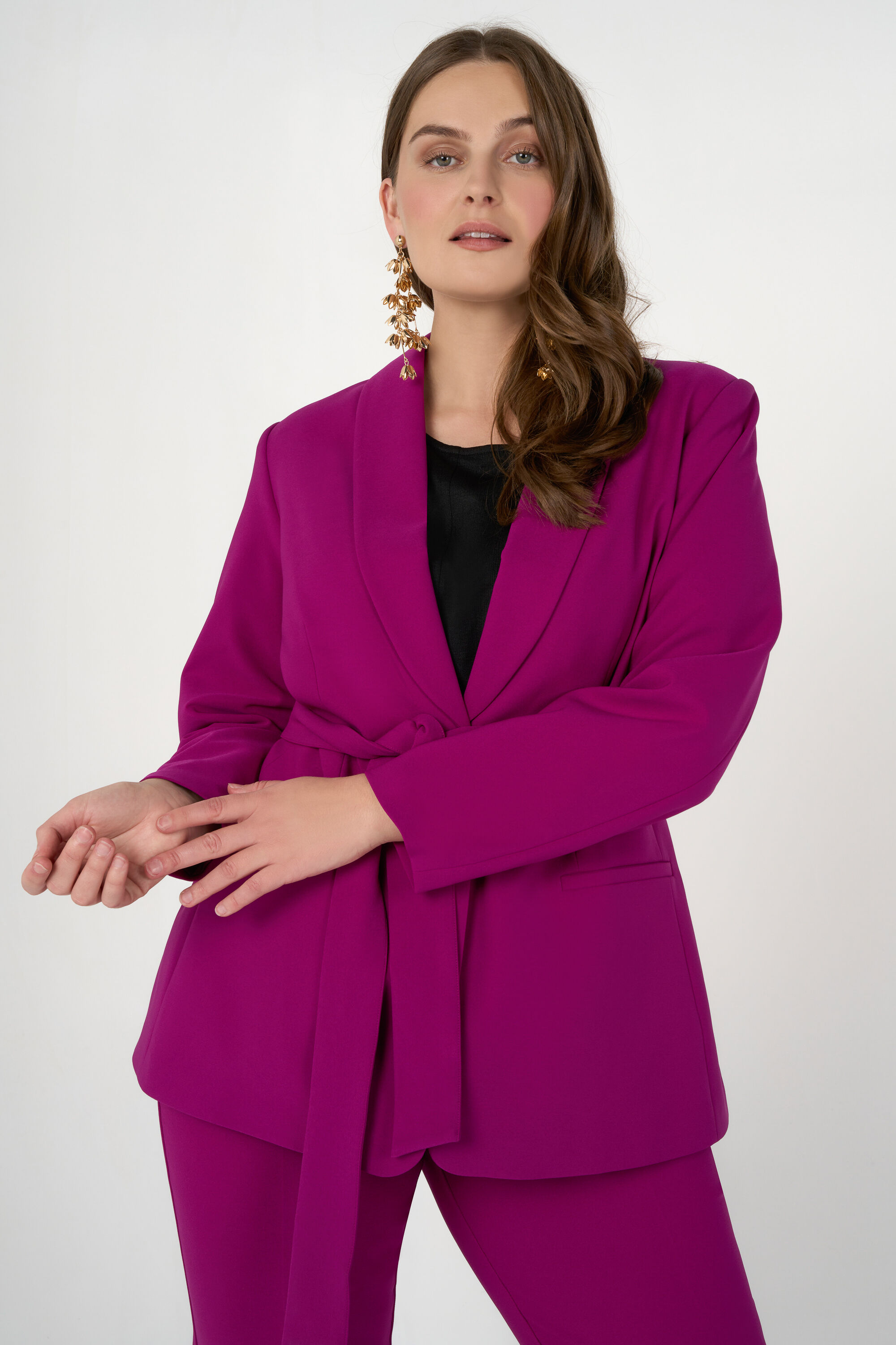 Blazer mit Tailleng&uuml;rtel  image number 6