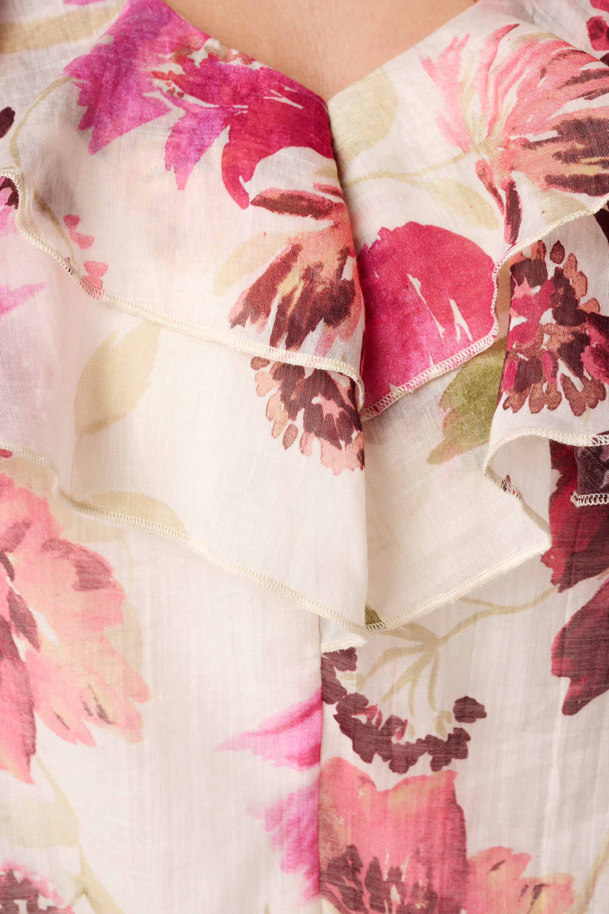 Bluse mit R&uuml;schen und Druck image number 6