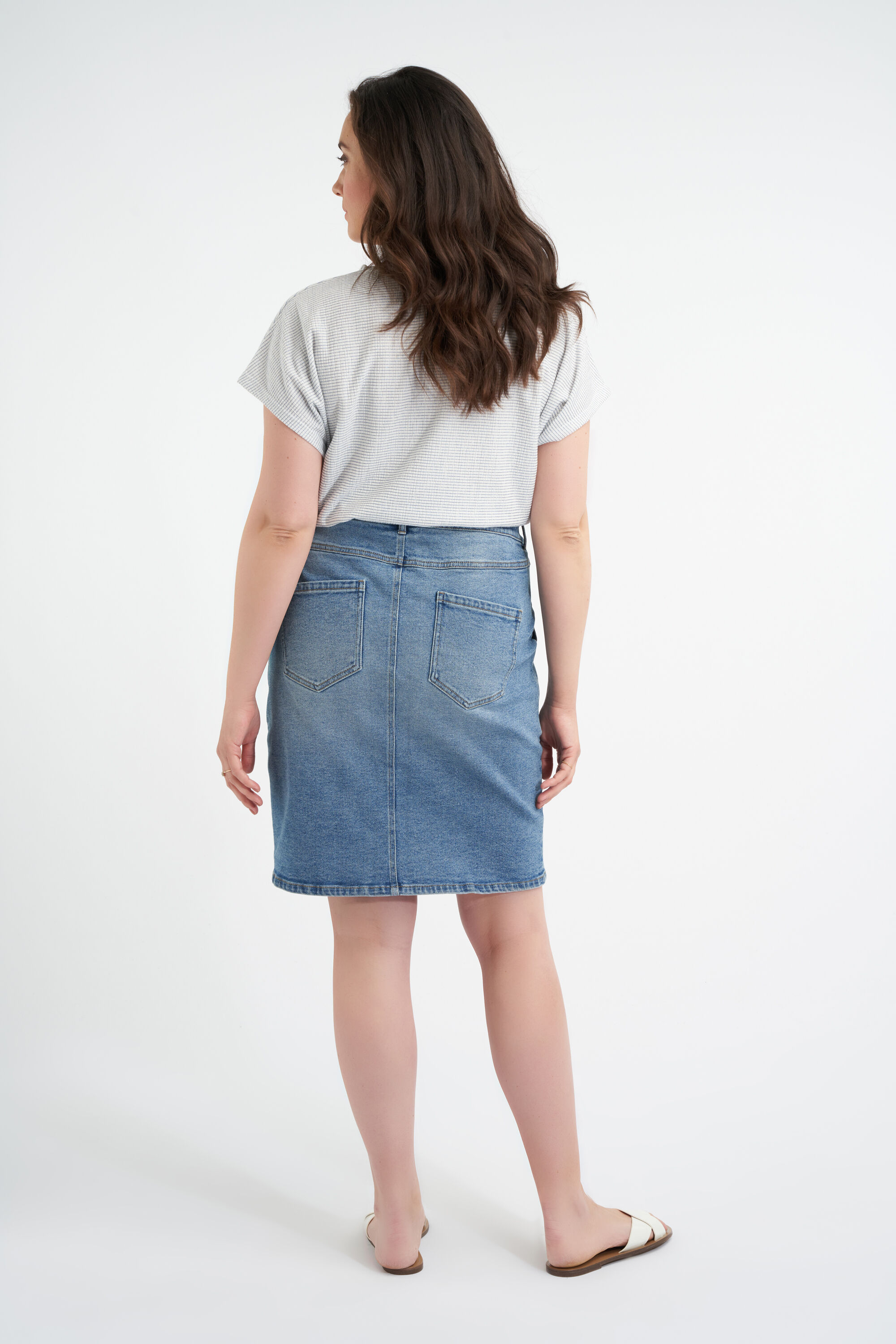 Jeans-Rock mit Kn&ouml;pfen image number 3