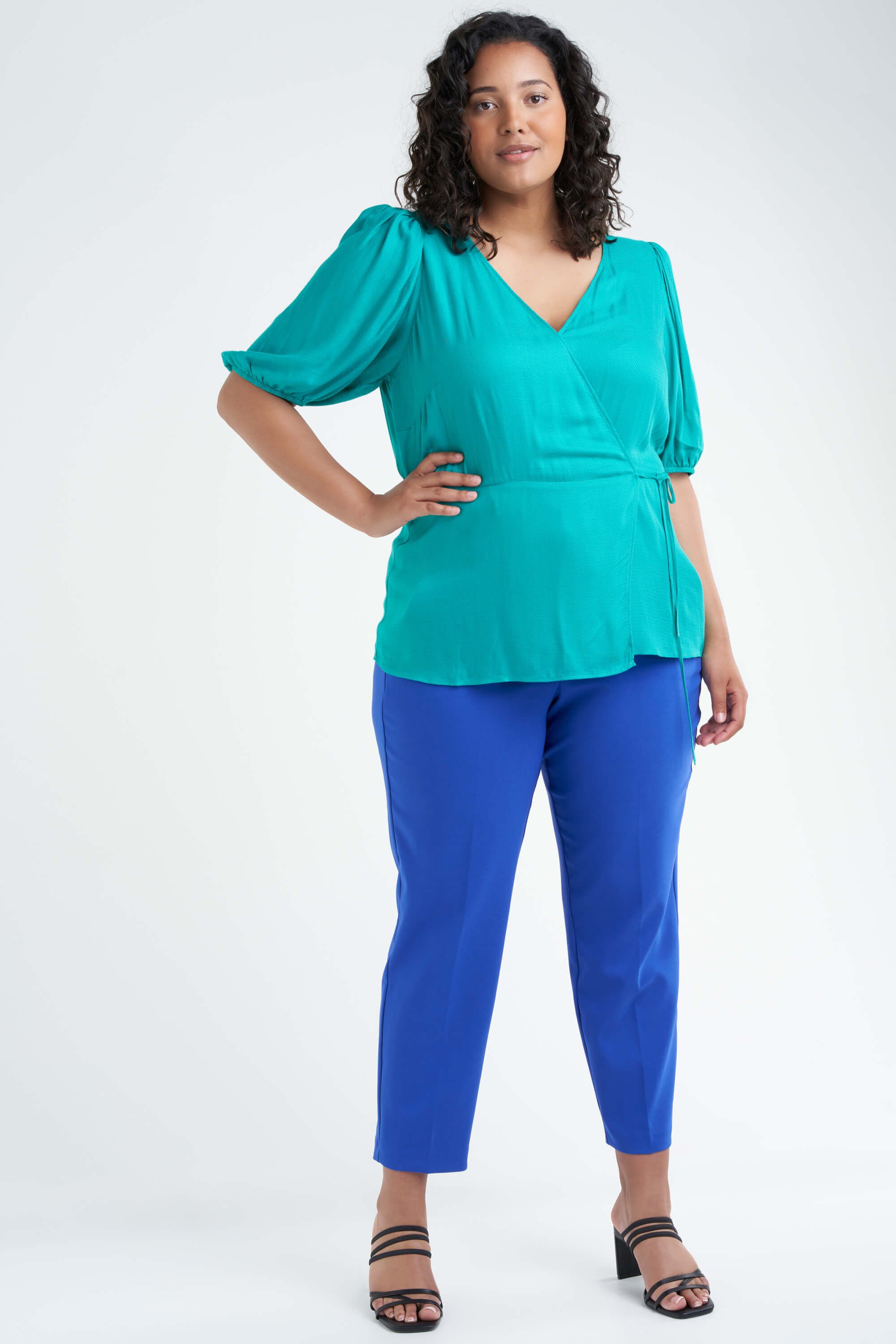 Wickelbluse mit Puff&auml;rmeln  image number 5