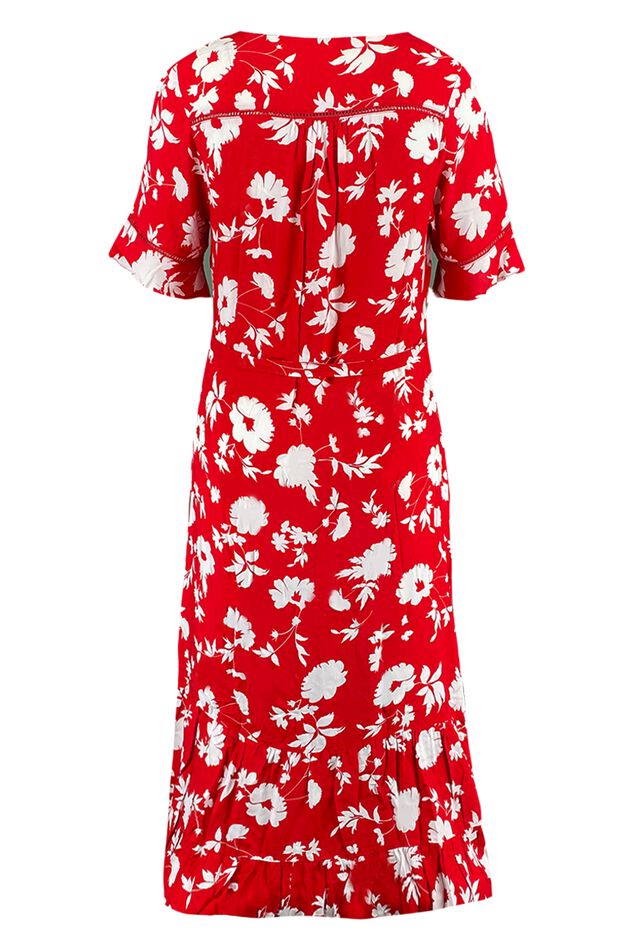Langes Kleid mit Print image number 3