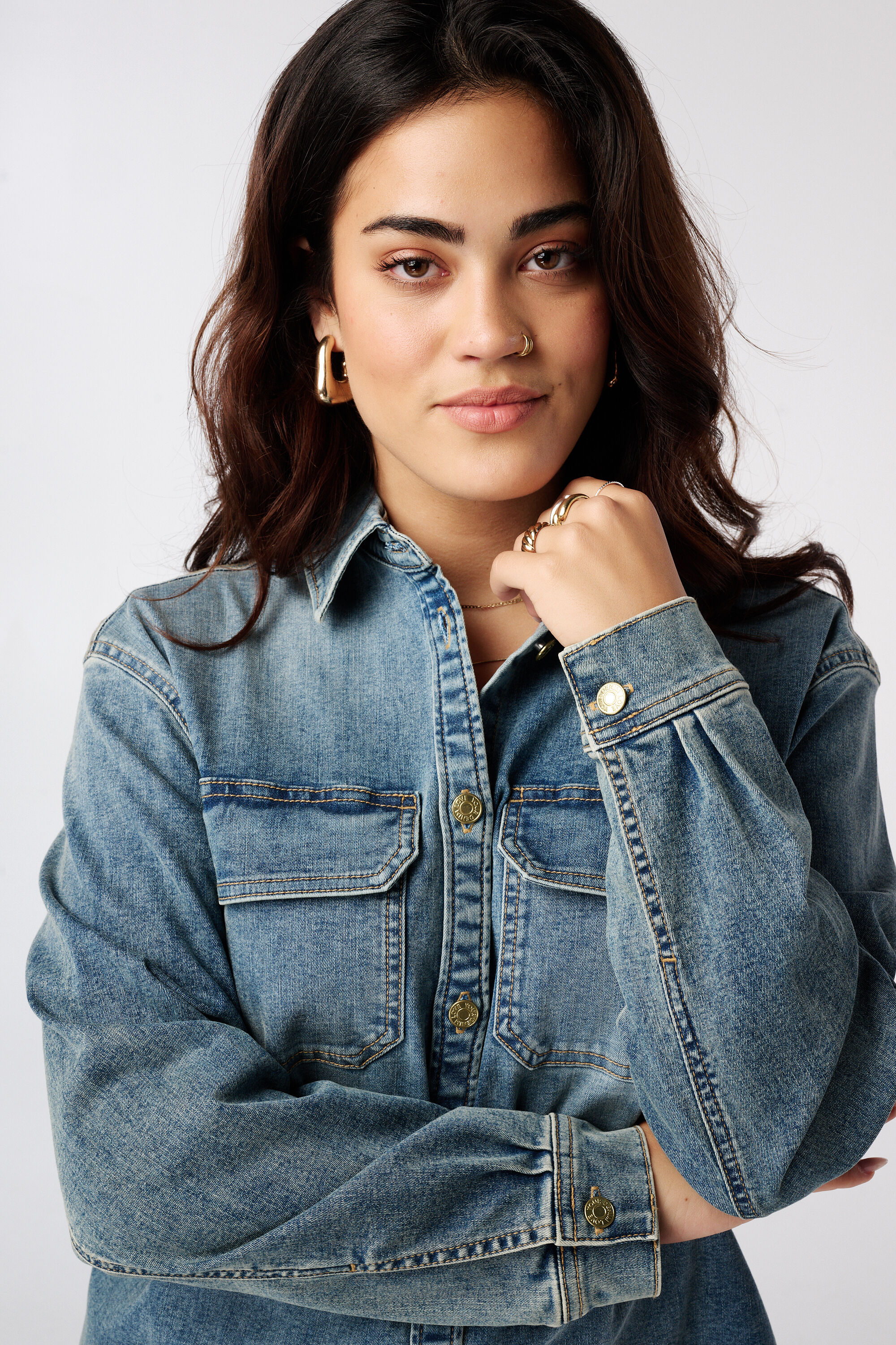 Denimbluse image number 4