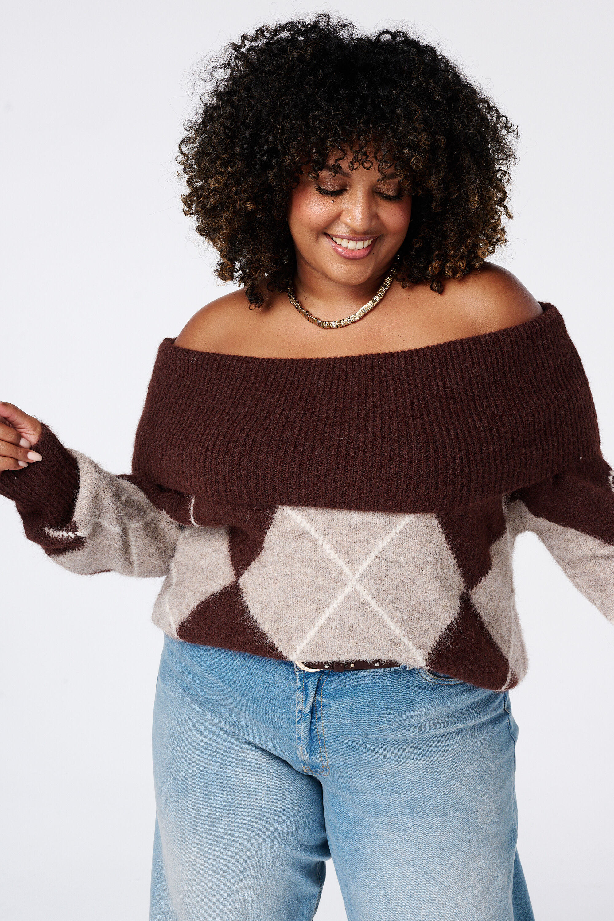 Off-Shoulder-Pullover