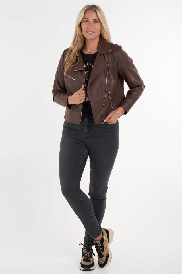 Biker-Jacke aus Kunstleder image number 5