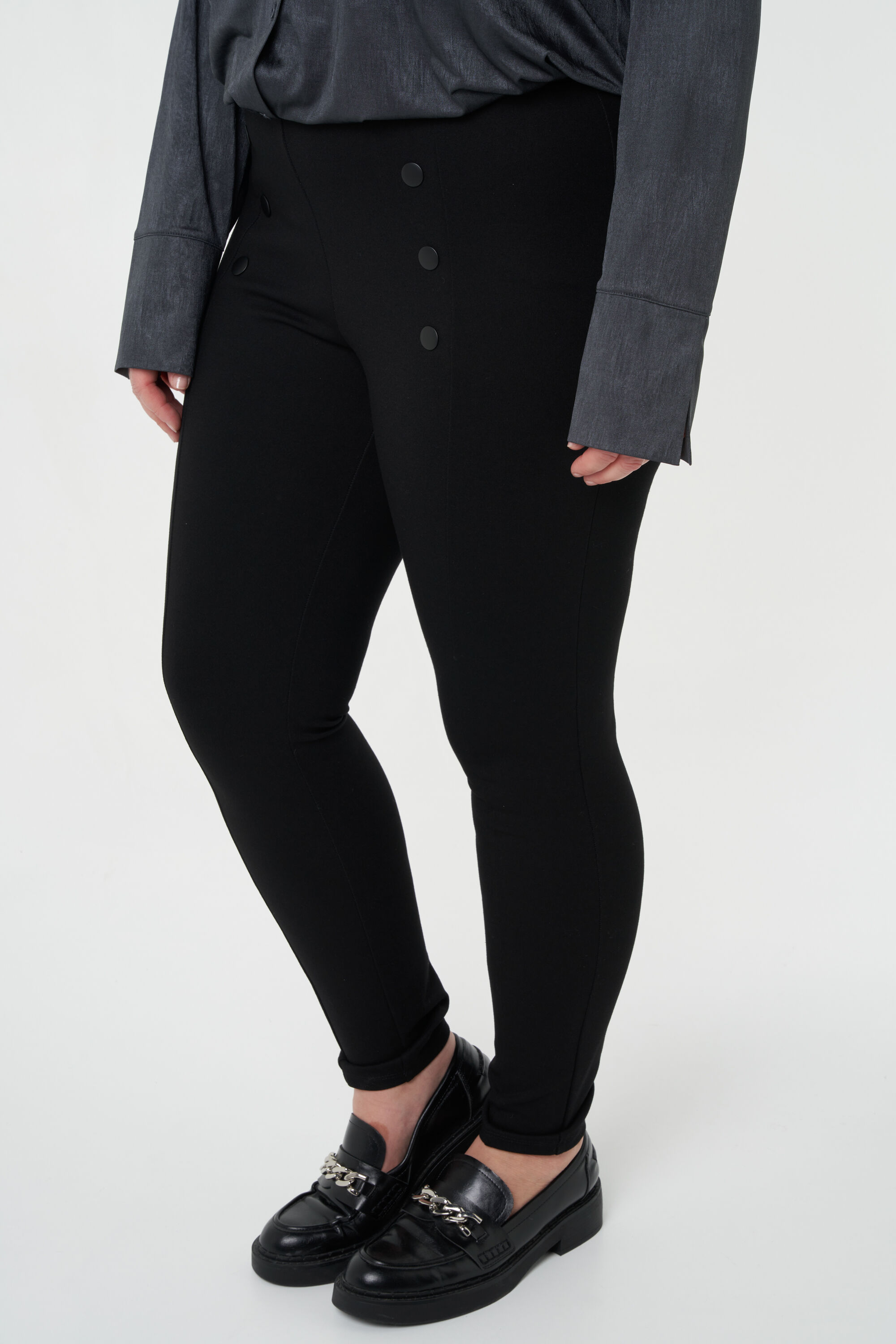 Treggings mit Kn&ouml;pfen image number 6