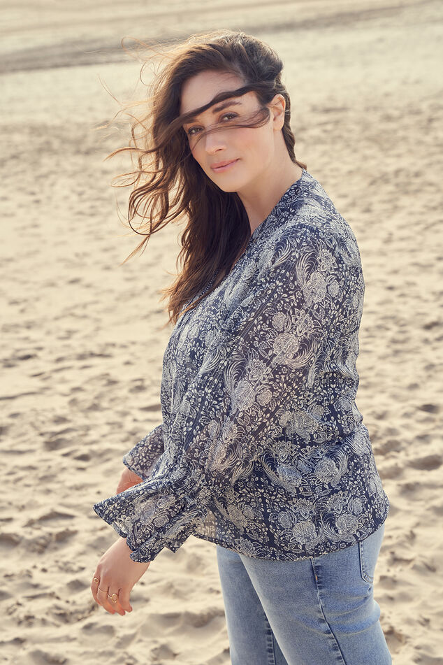 Bluse mit Rüschenärmeln image number 0