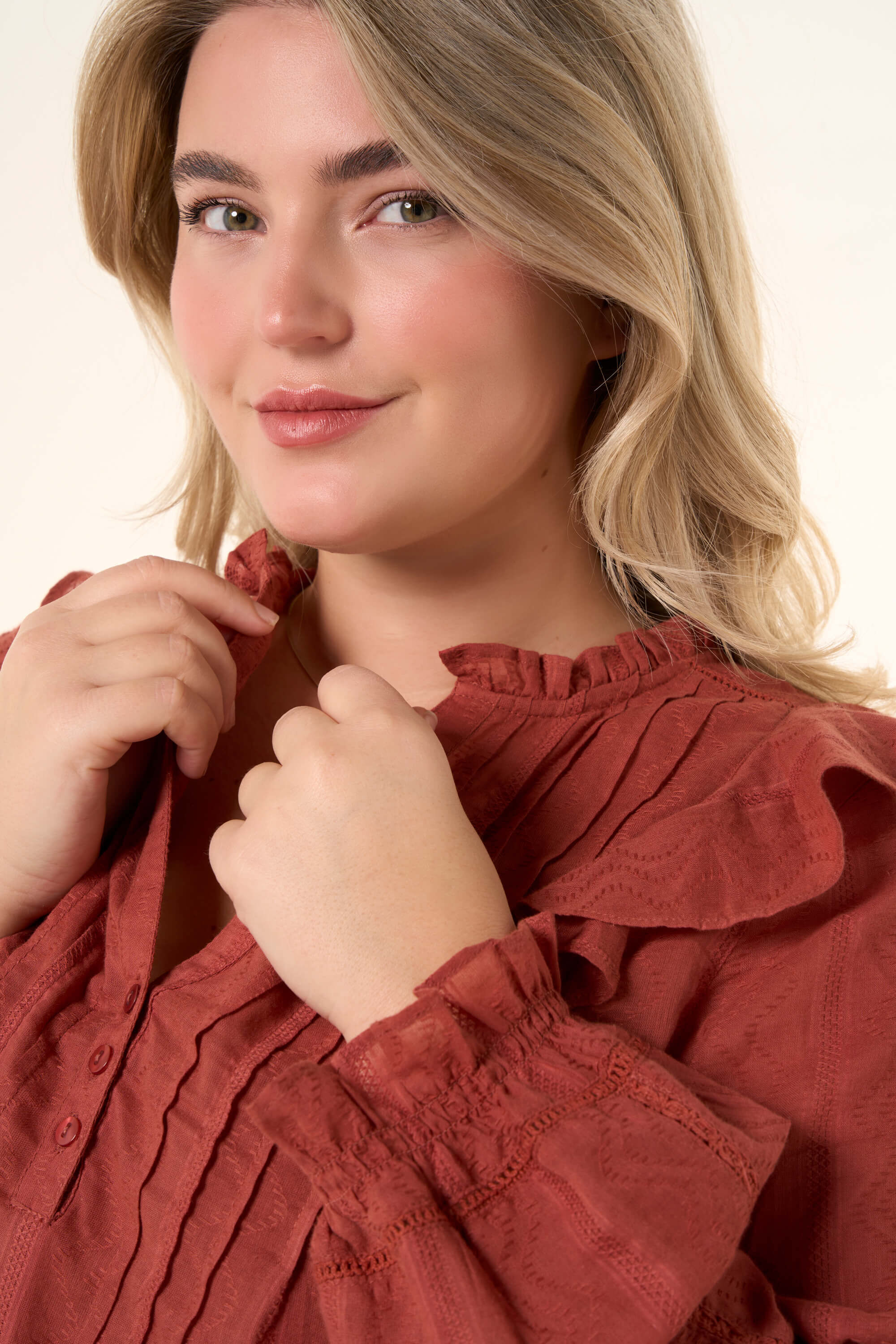 Bluse mit Ballon&auml;rmeln image number 5