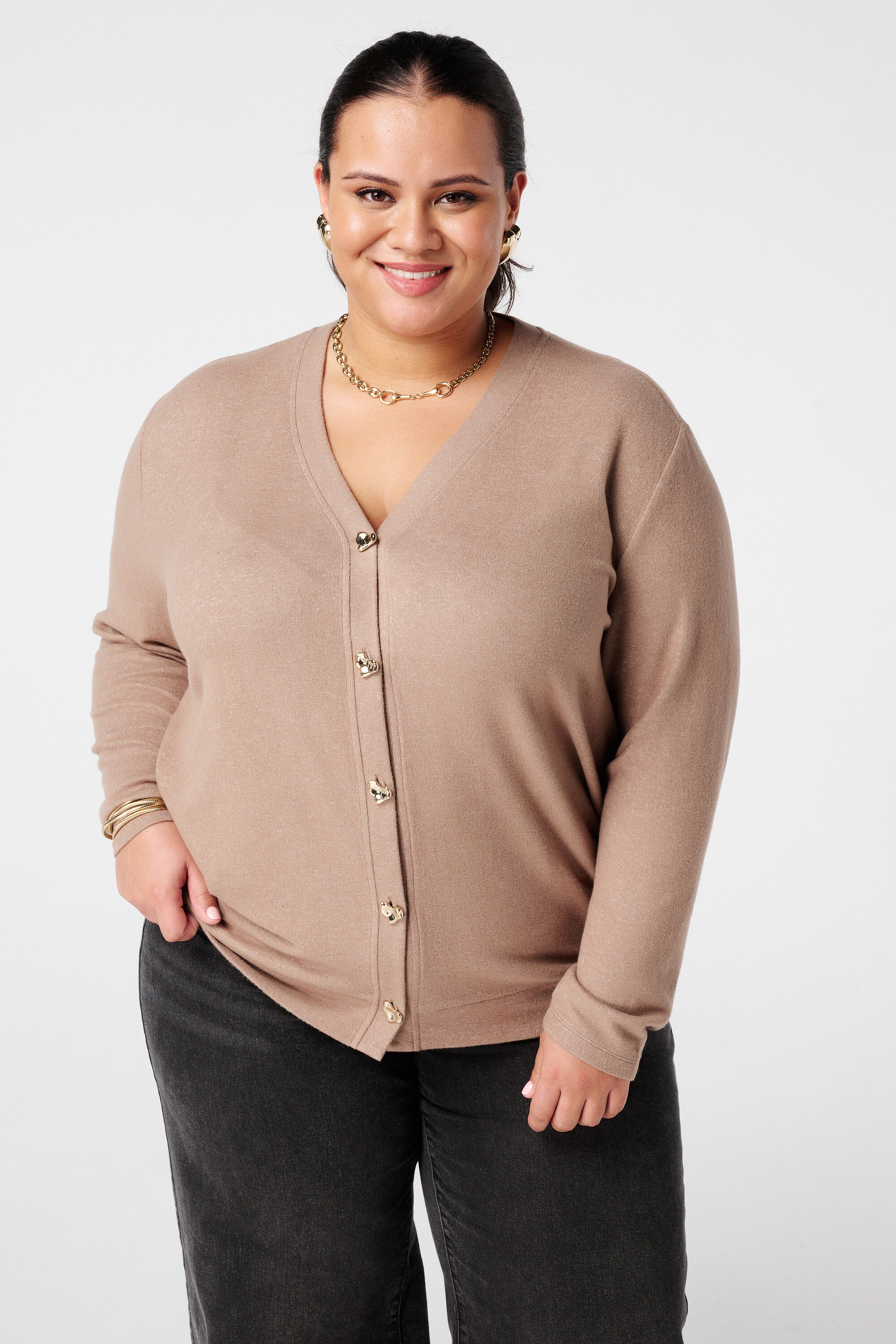 Weste mit goldenen Herzkn&ouml;pfen