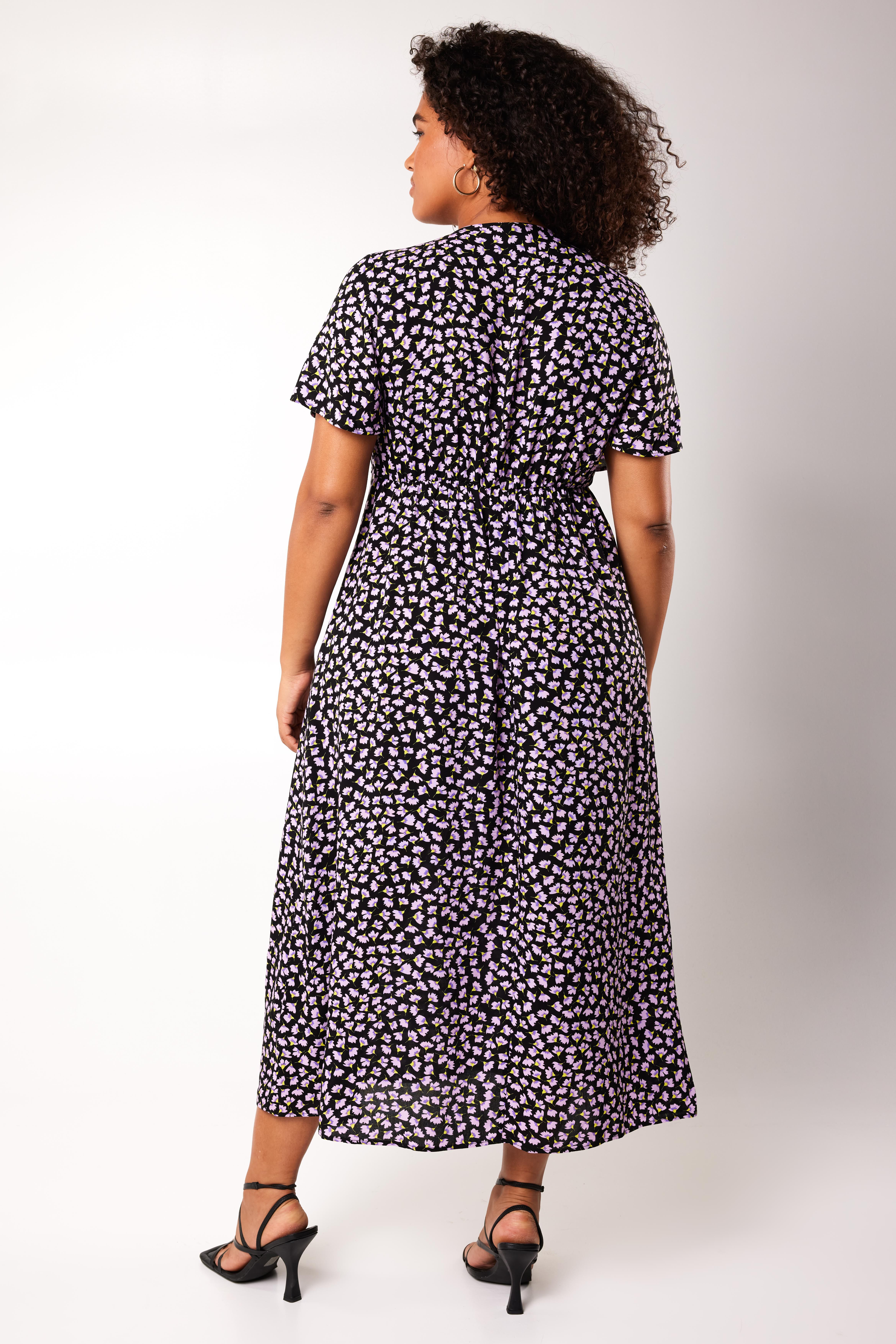 Langes Kleid mit Print  image number 4