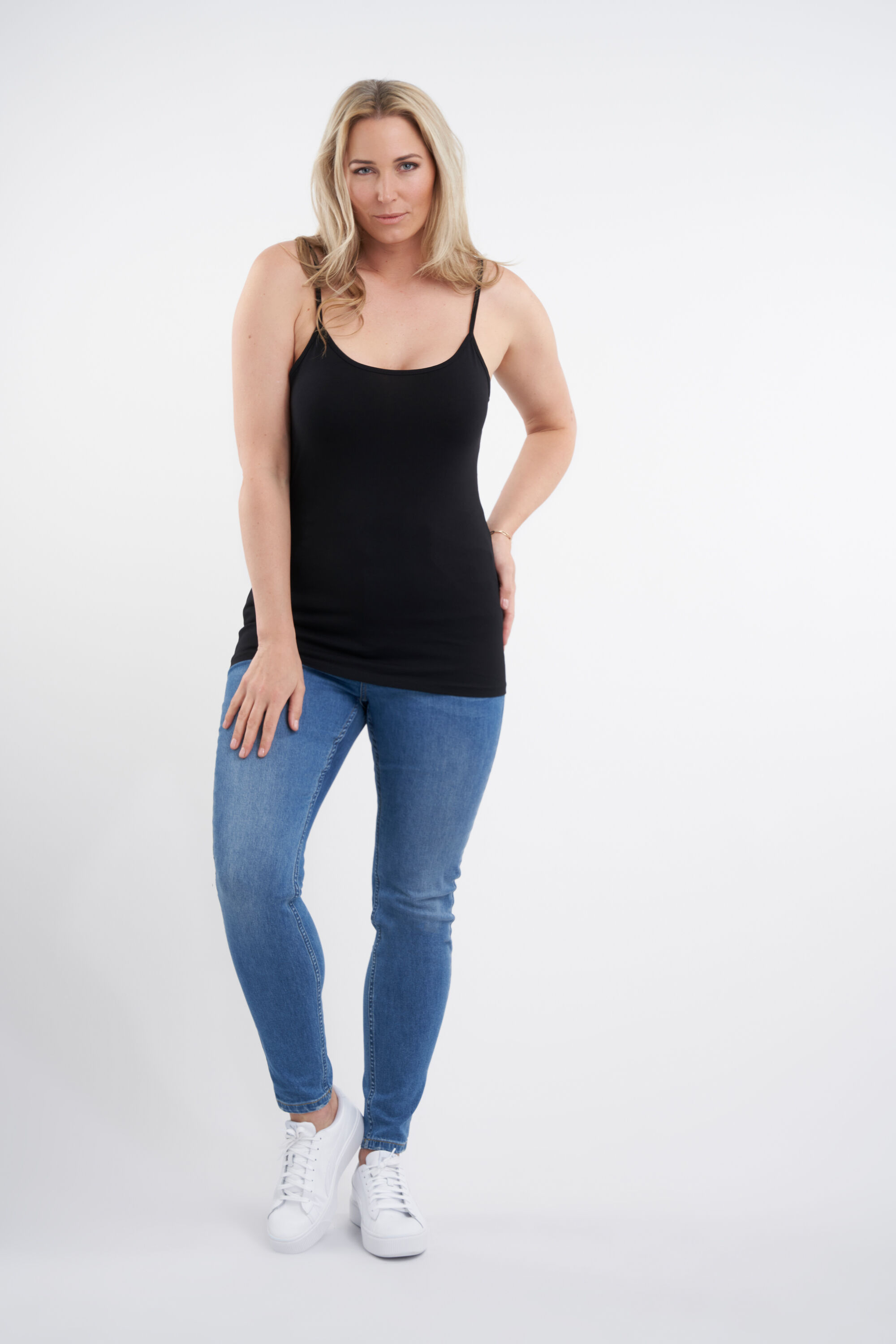 Cami-Top aus Baumwolle mit Spaghetti-Tr&auml;gern image number 5