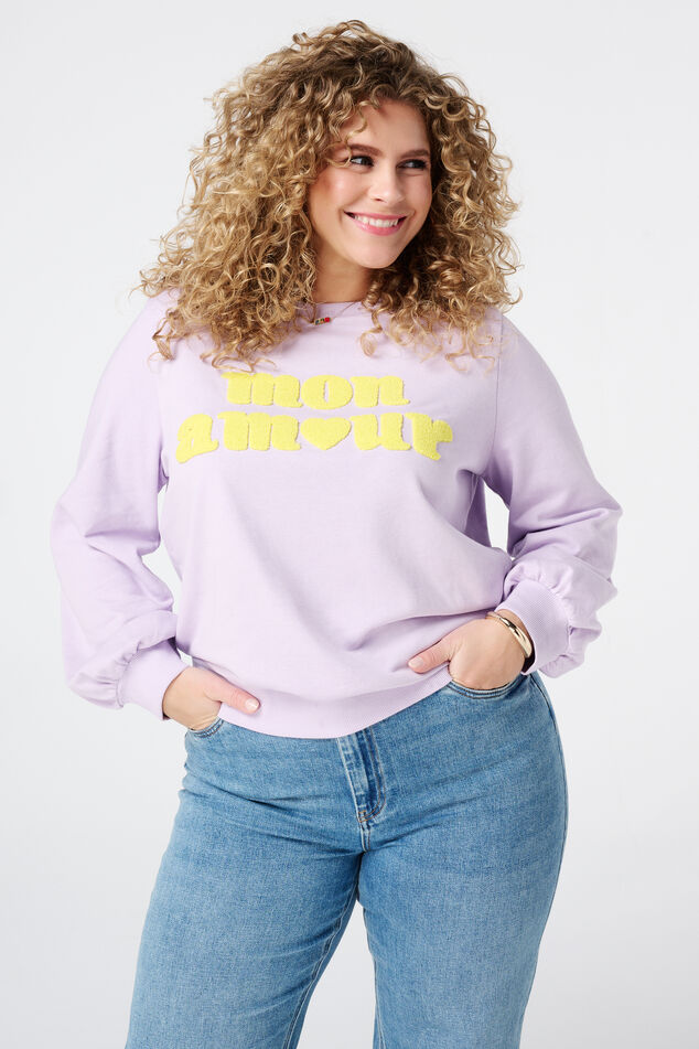 Pullover mit Text-Print image number 0
