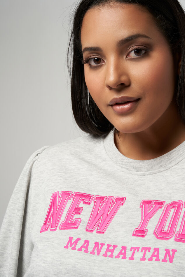 Pullover mit „NEW YORK“ Text-Print  image 4