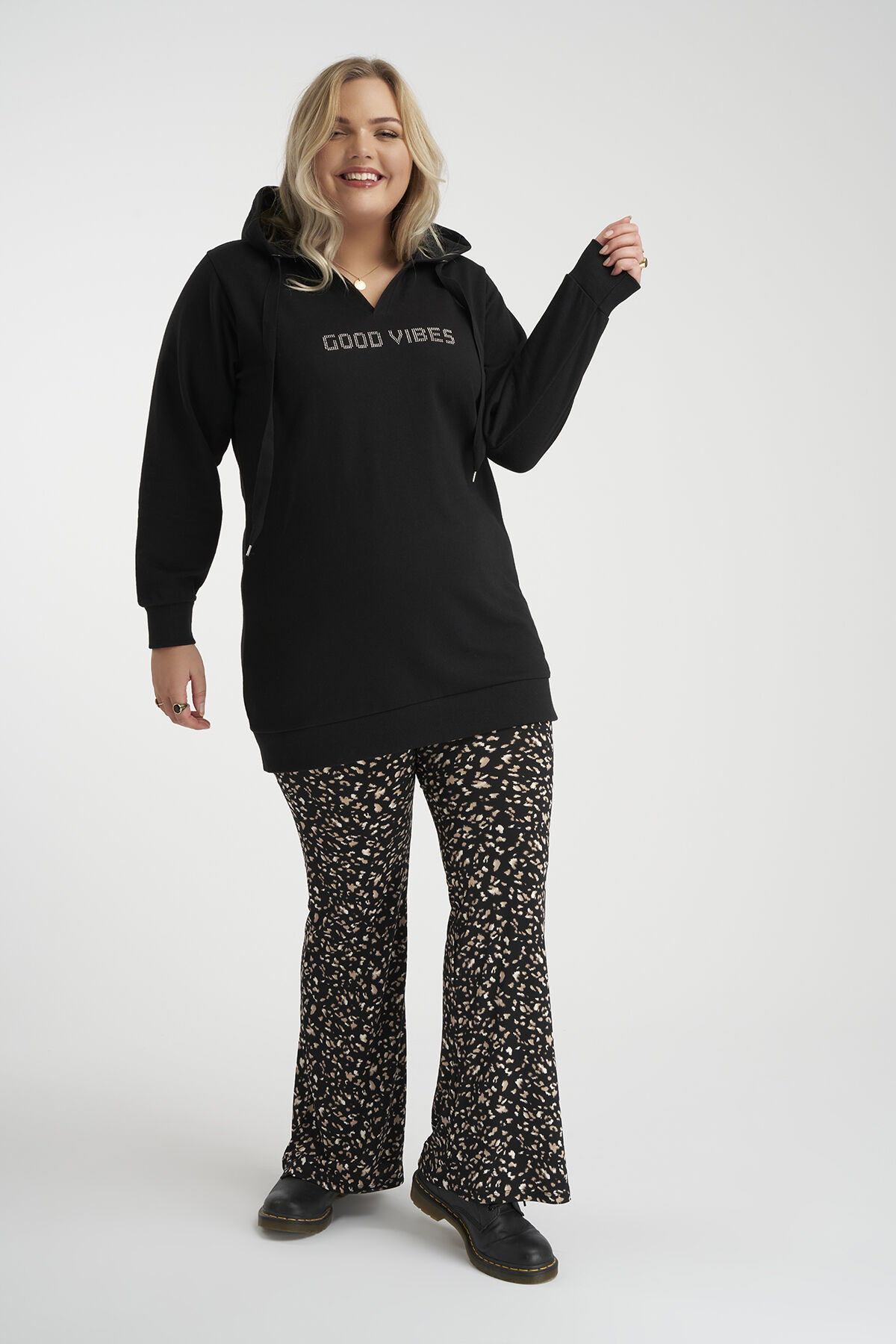 Langes Sweatshirt mit Print image number 5