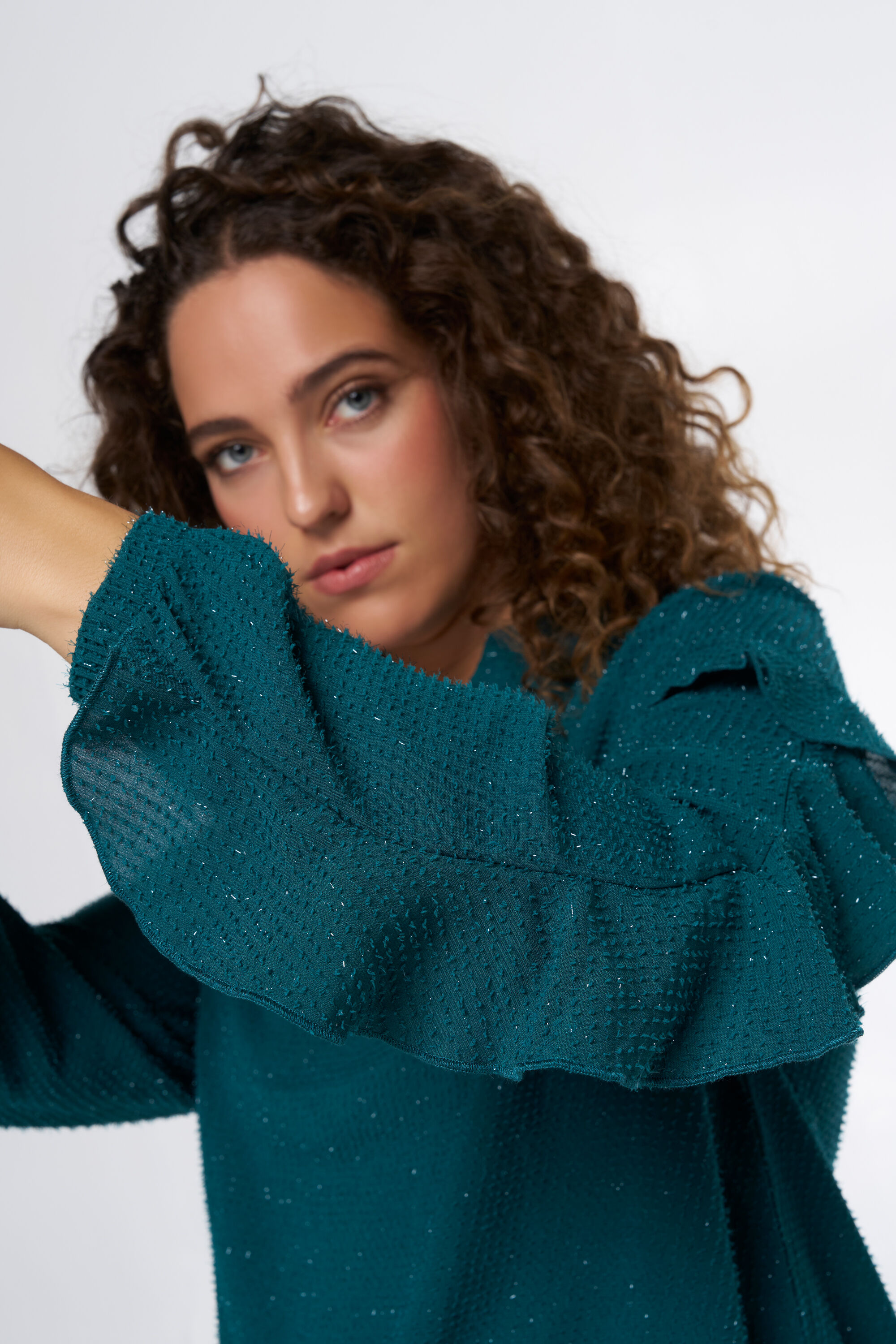 Bluse mit Volants image number 4