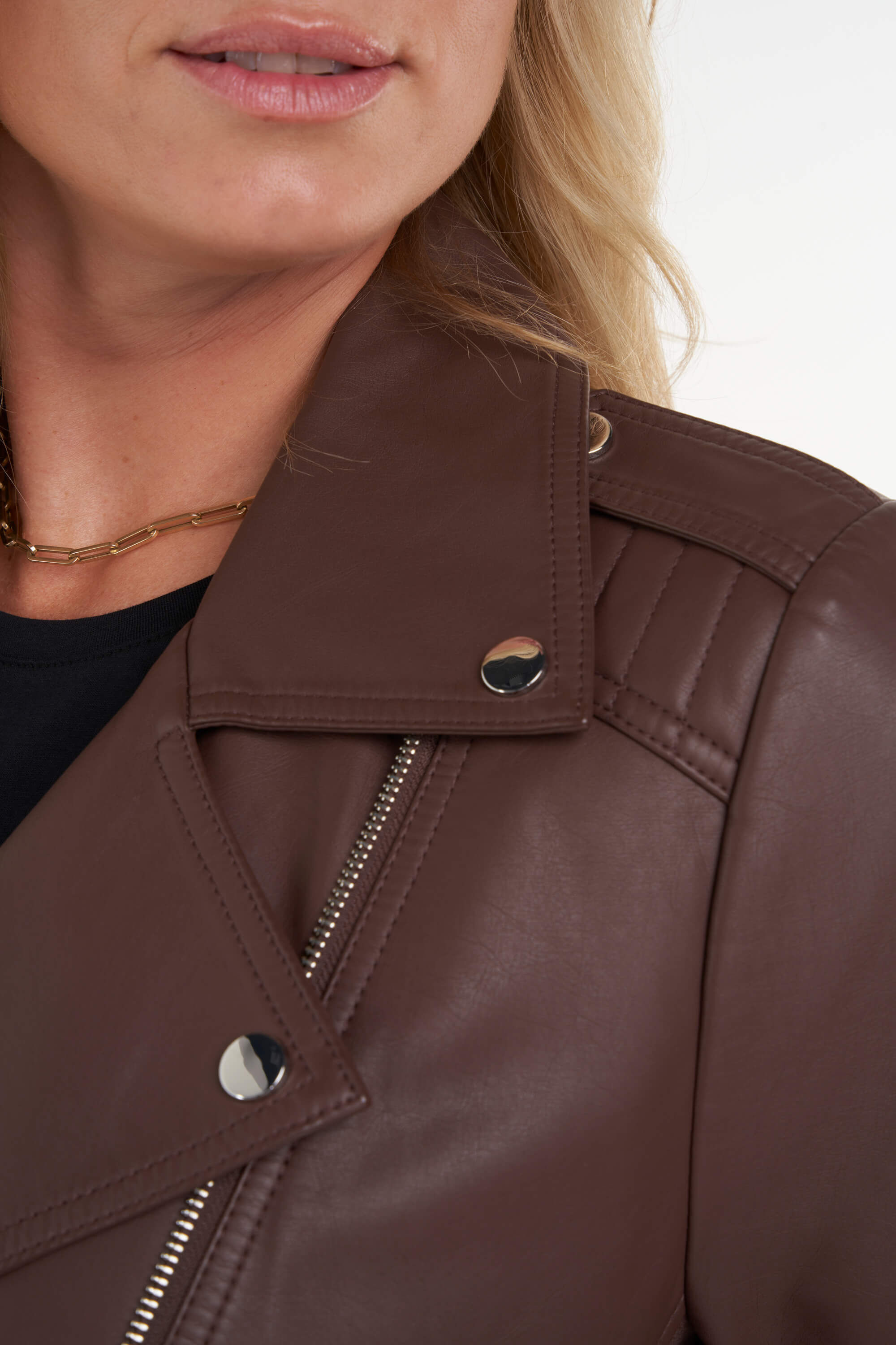 Biker-Jacke aus Kunstleder image number 4