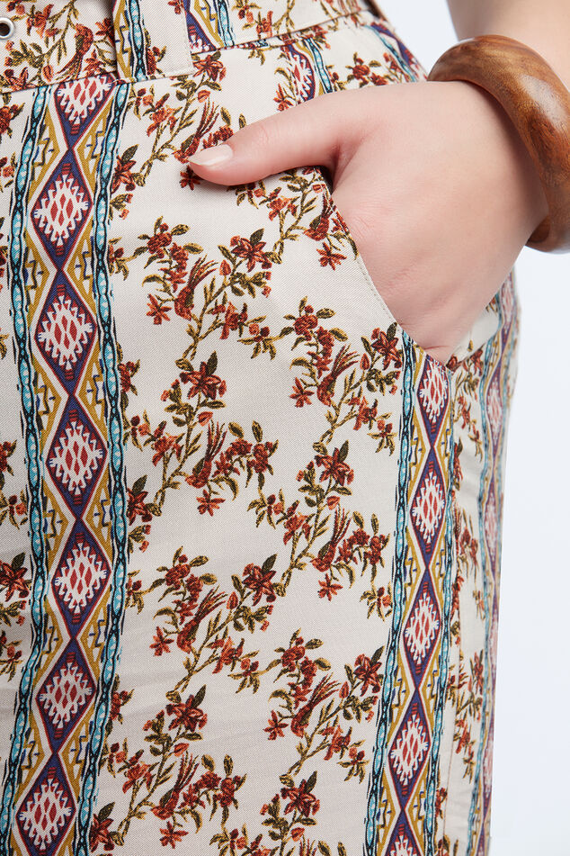 Weite Hose mit Print image number 4