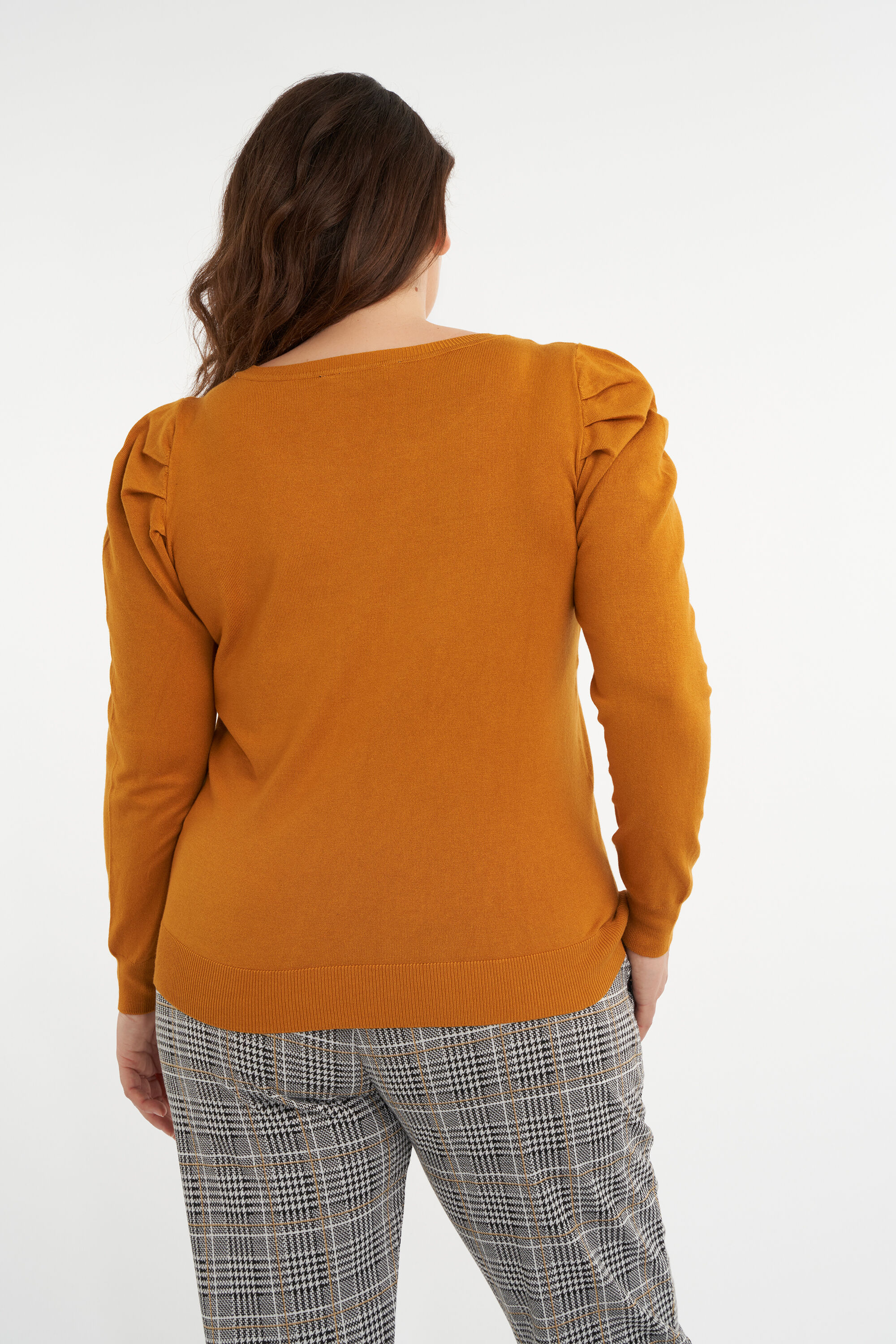 Feinstrickpullover mit bauschigen &Auml;rmeln image number 4