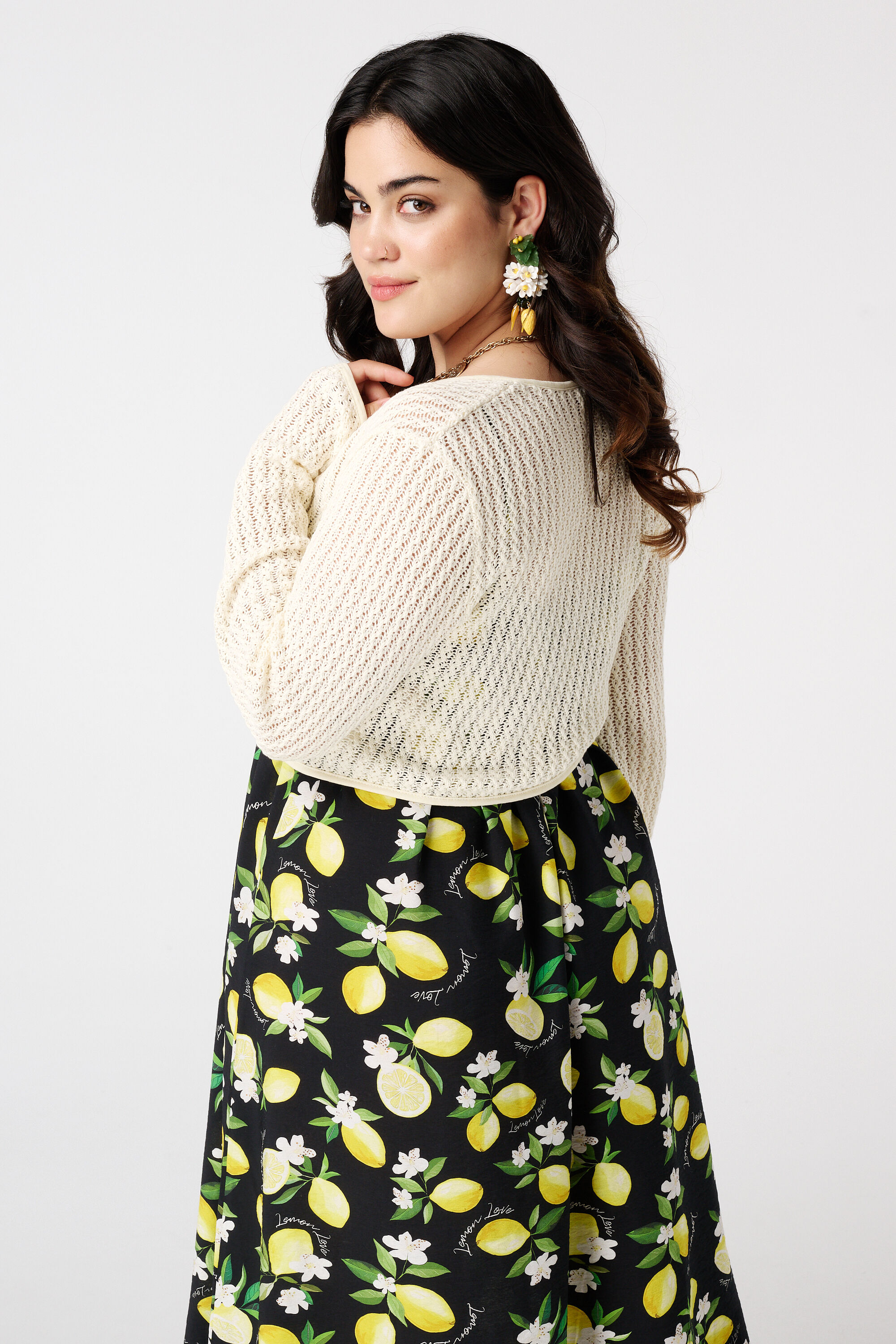 Strickstrickjacke mit Knopfleiste image number 3