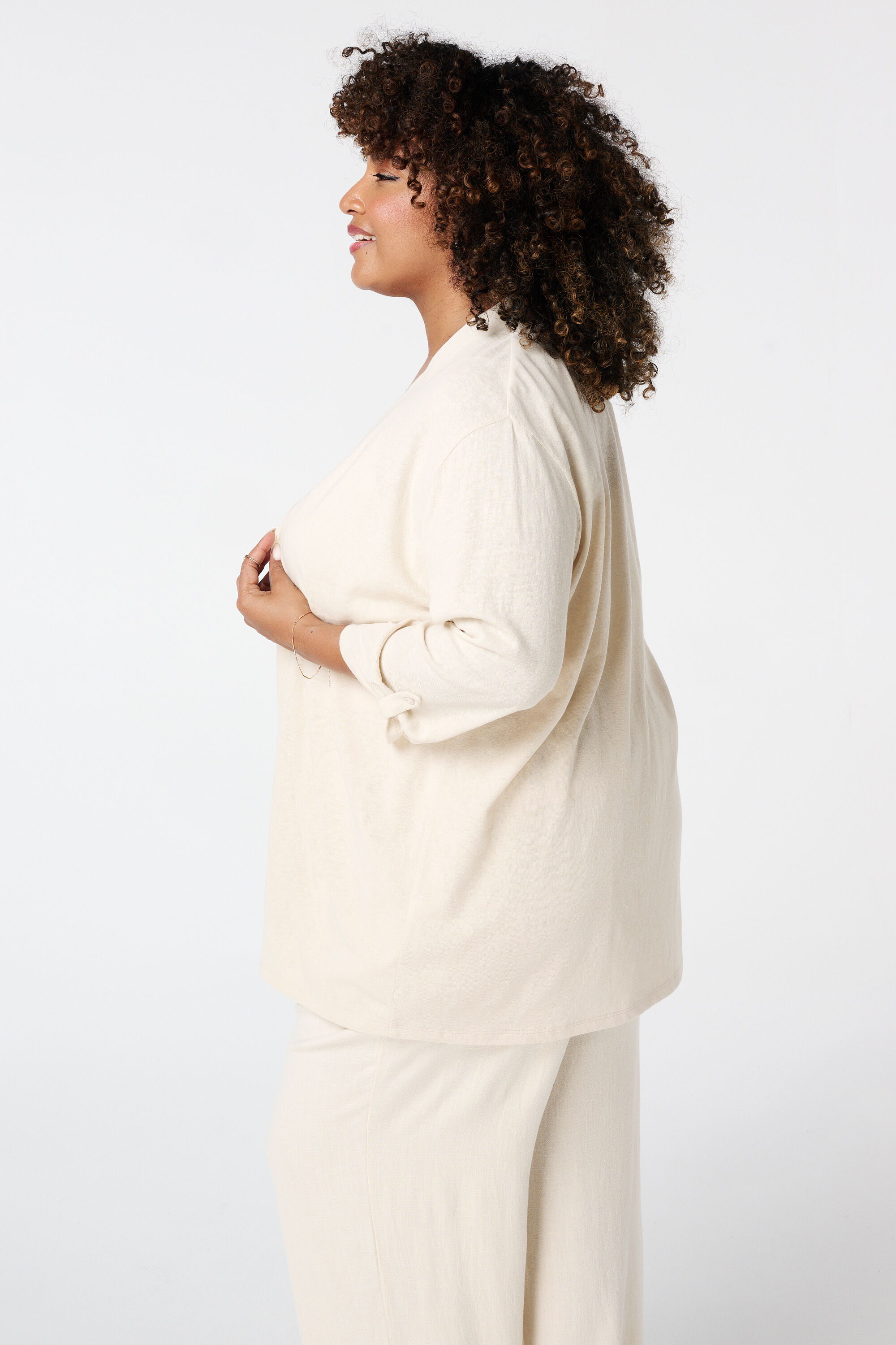 Cardigan mit Dreiviertel&auml;rmeln image number 3